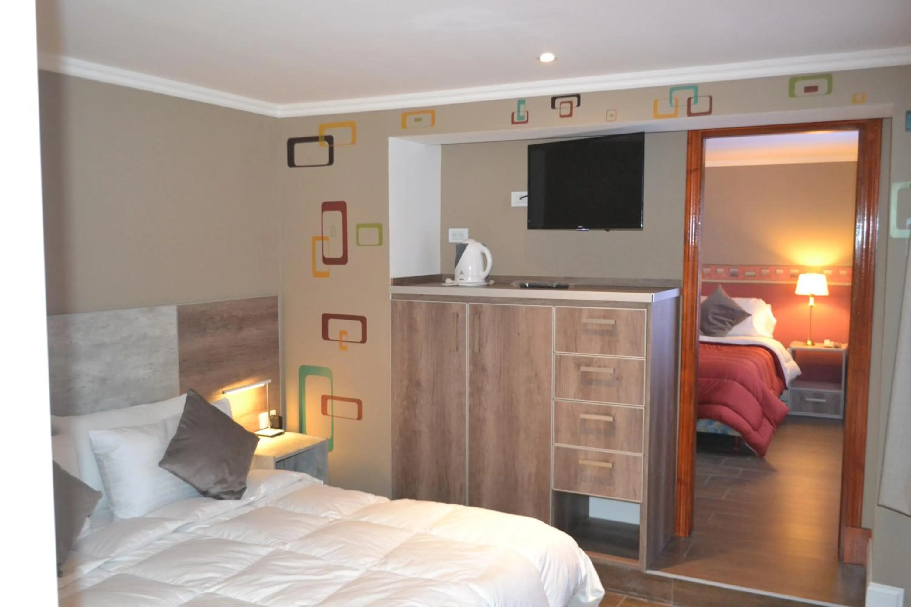 Decorative detail, Bed in Hosteria y Restaurante America