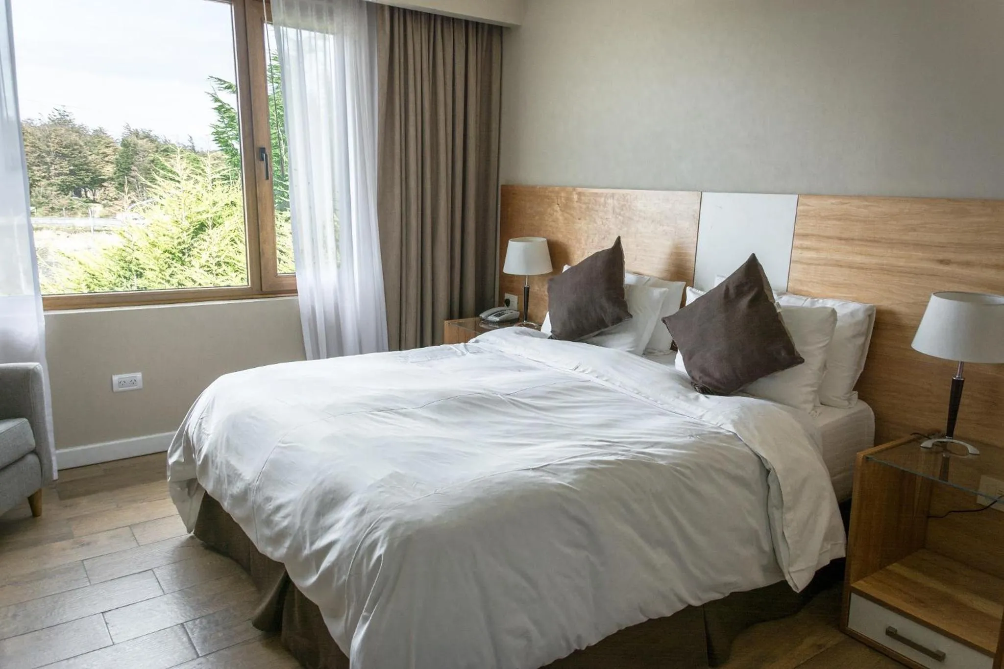 Bed in Hosteria y Restaurante America