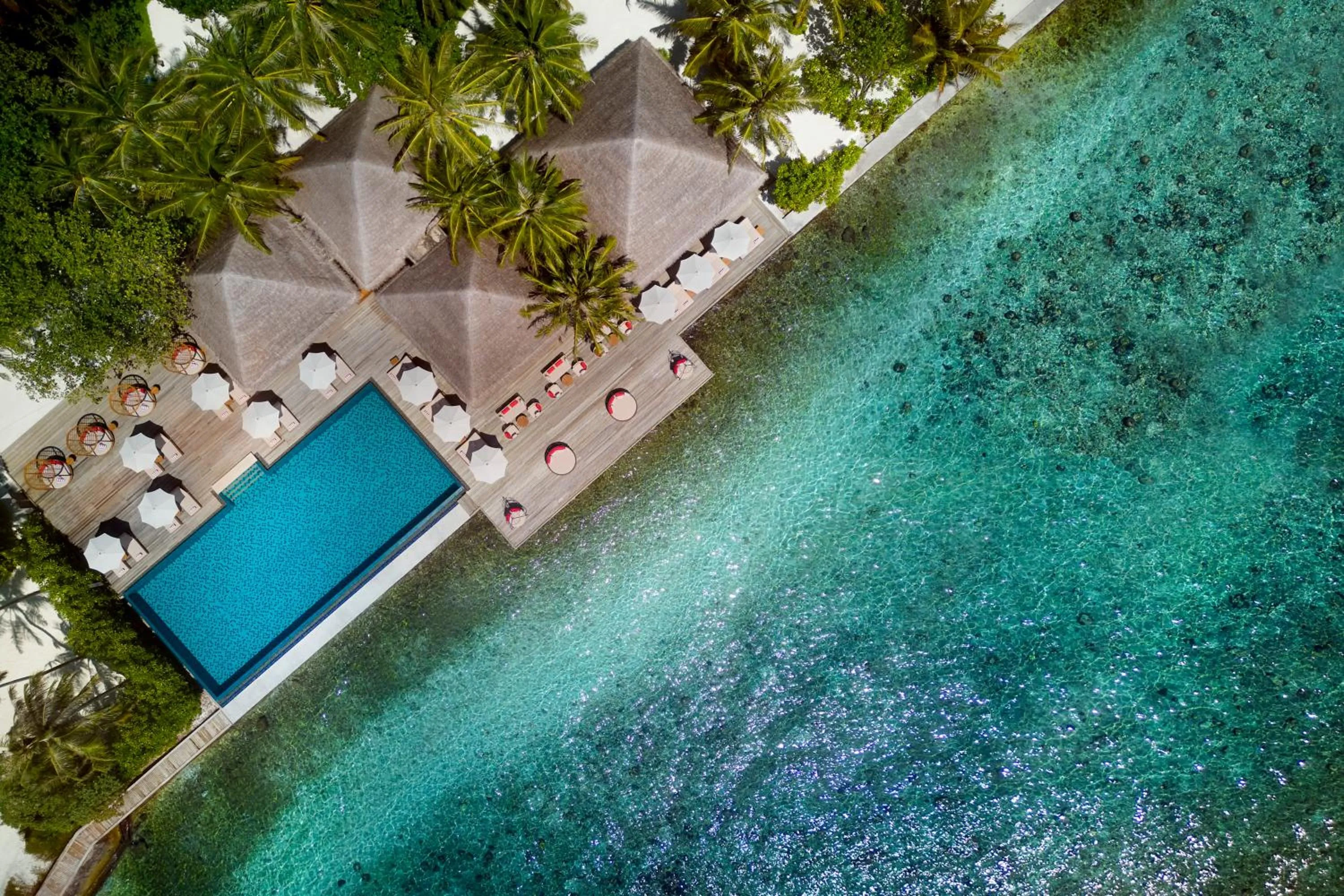 Swimming pool in Anantara Veli Maldives Resort
