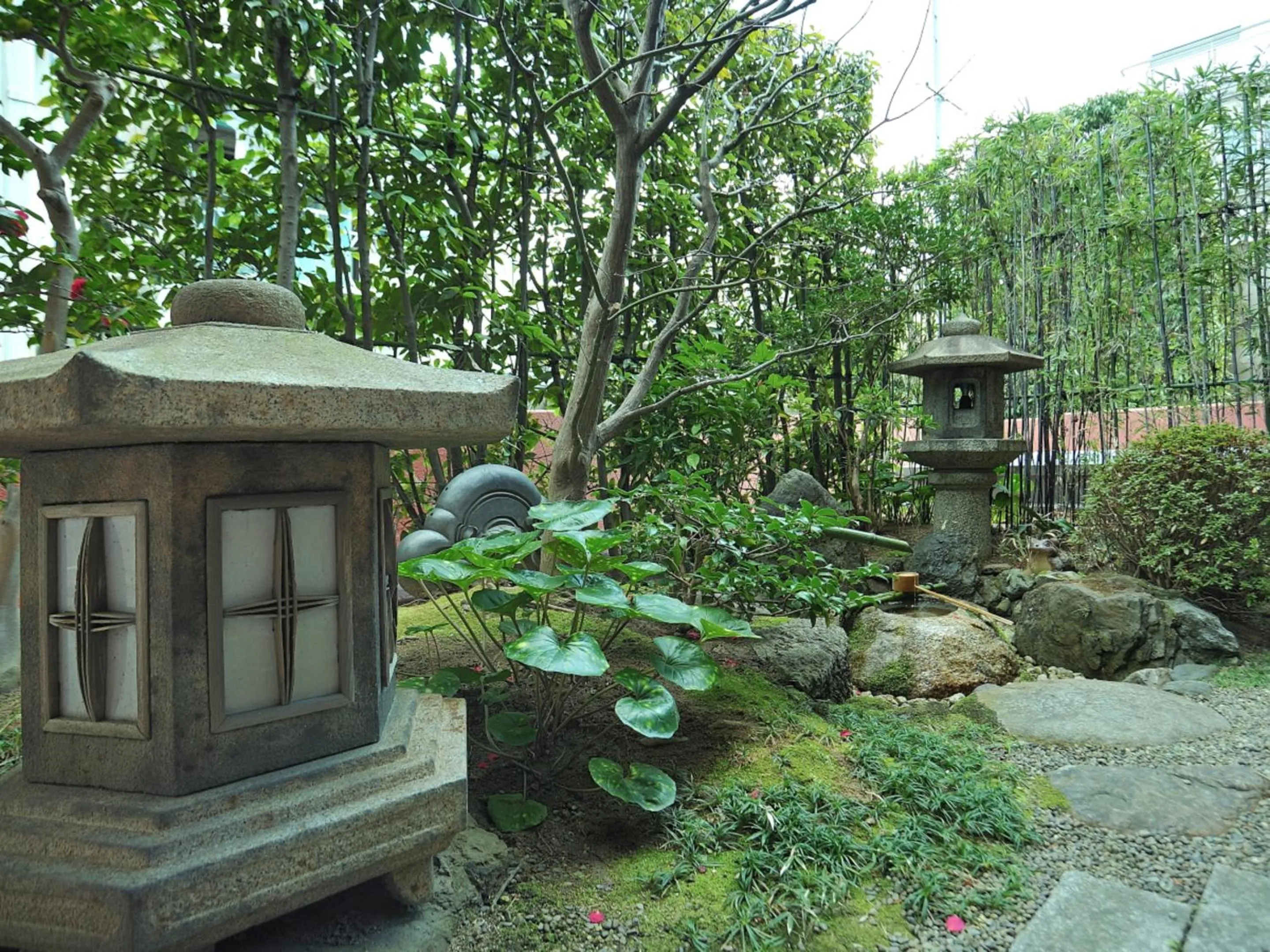 Garden in Kyoto Horikawa Inn