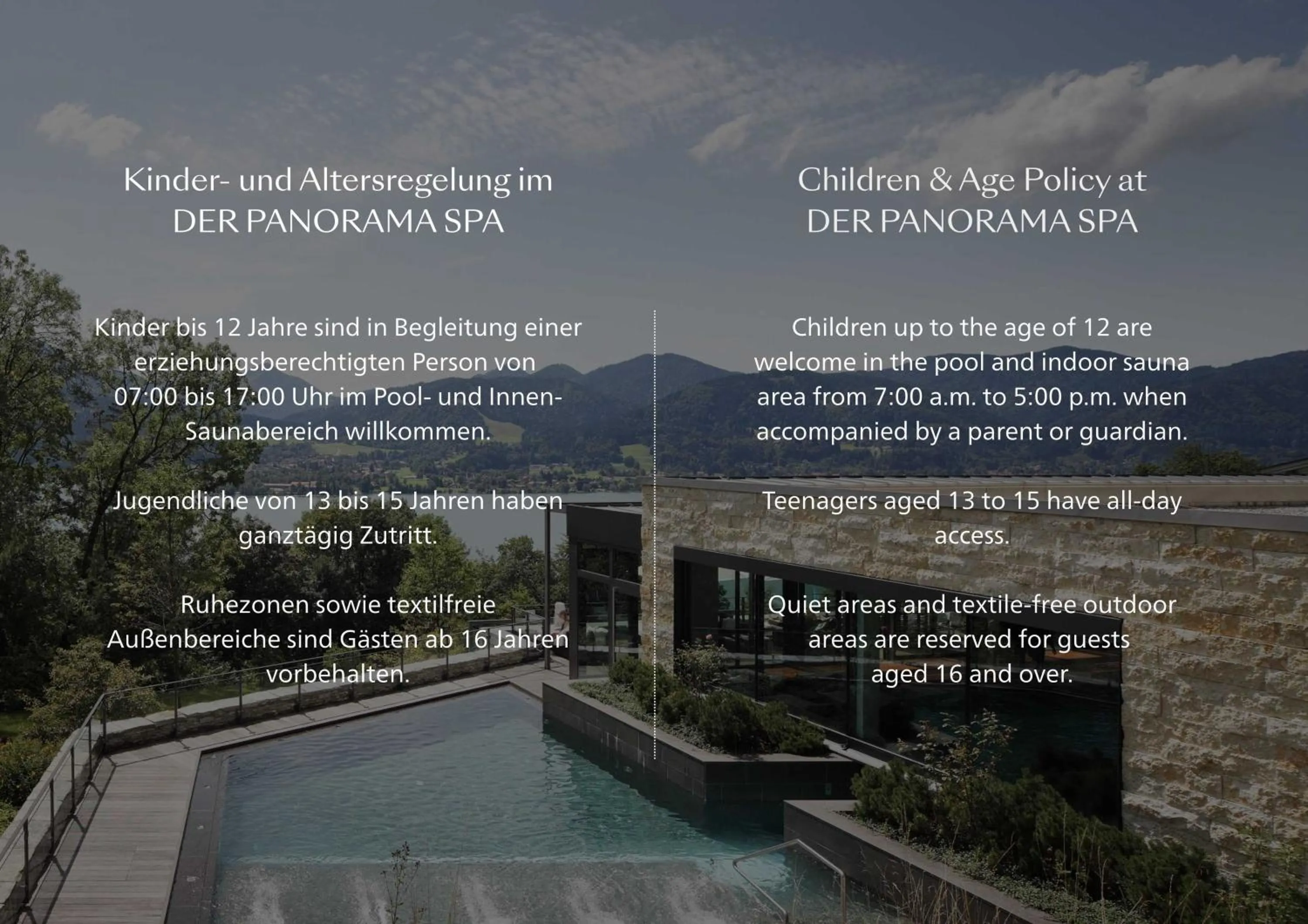 Spa and wellness centre/facilities in Das Tegernsee