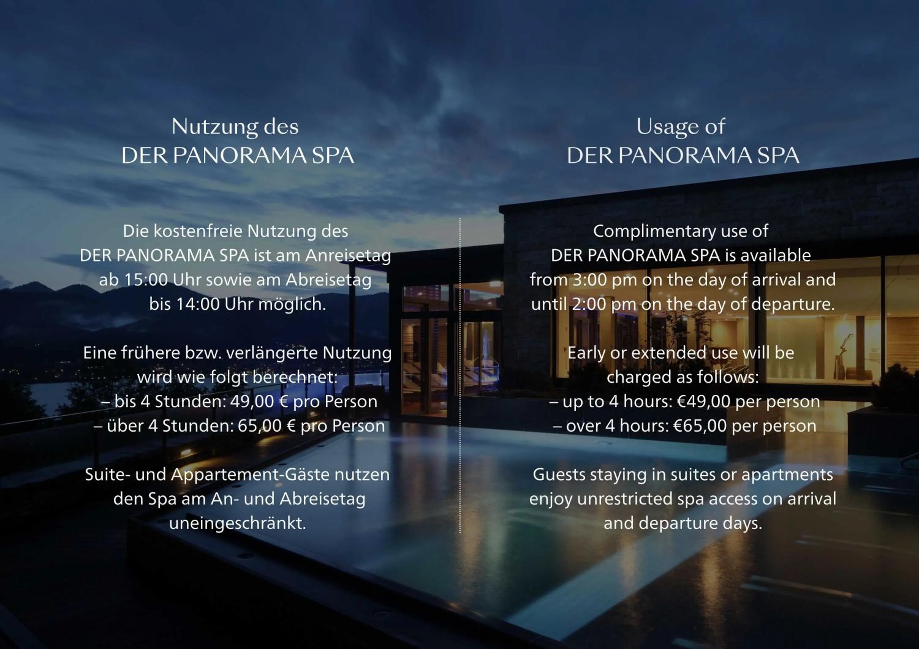 Spa and wellness centre/facilities in Das Tegernsee