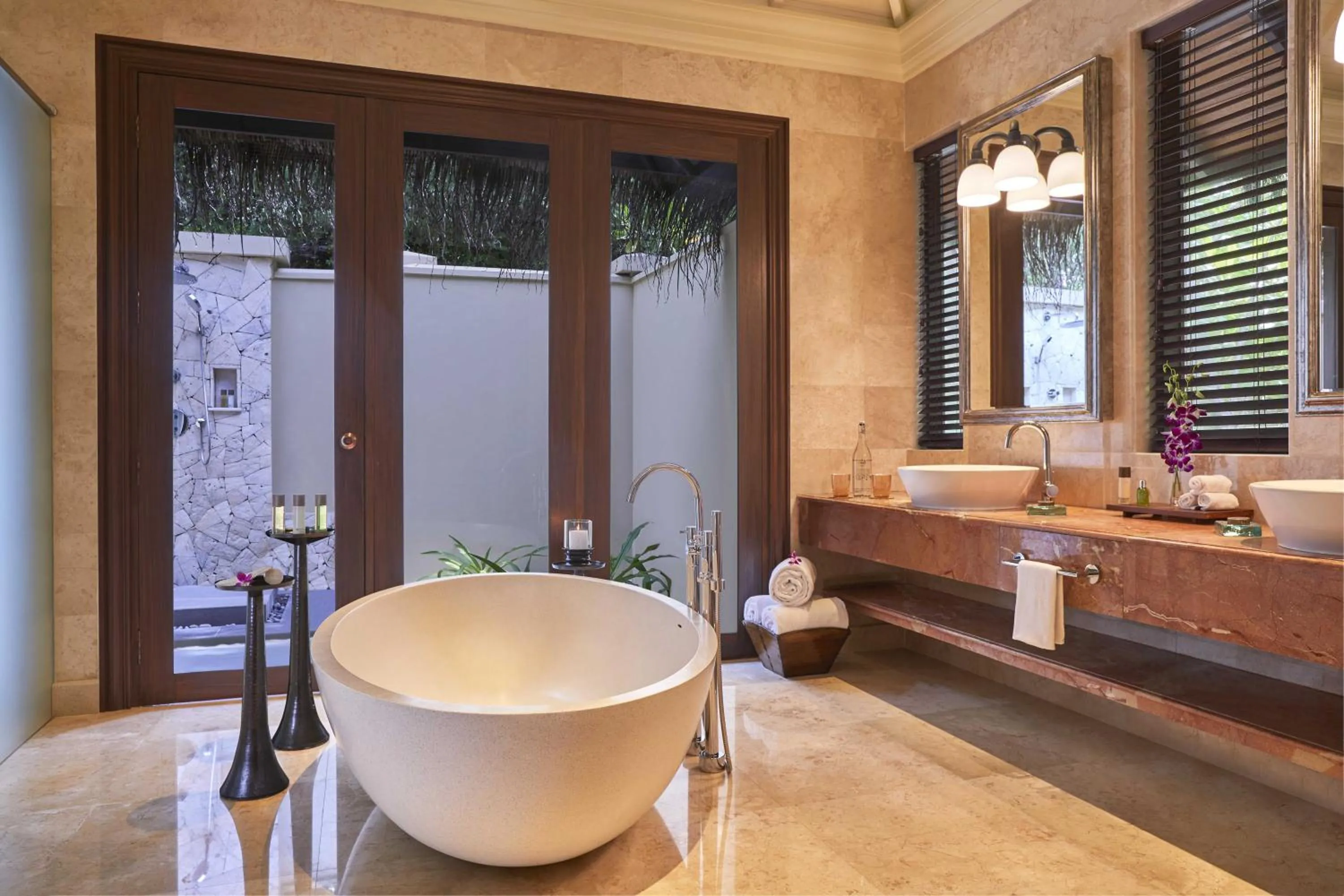 Bathroom in Taj Exotica Resort & Spa, Maldives