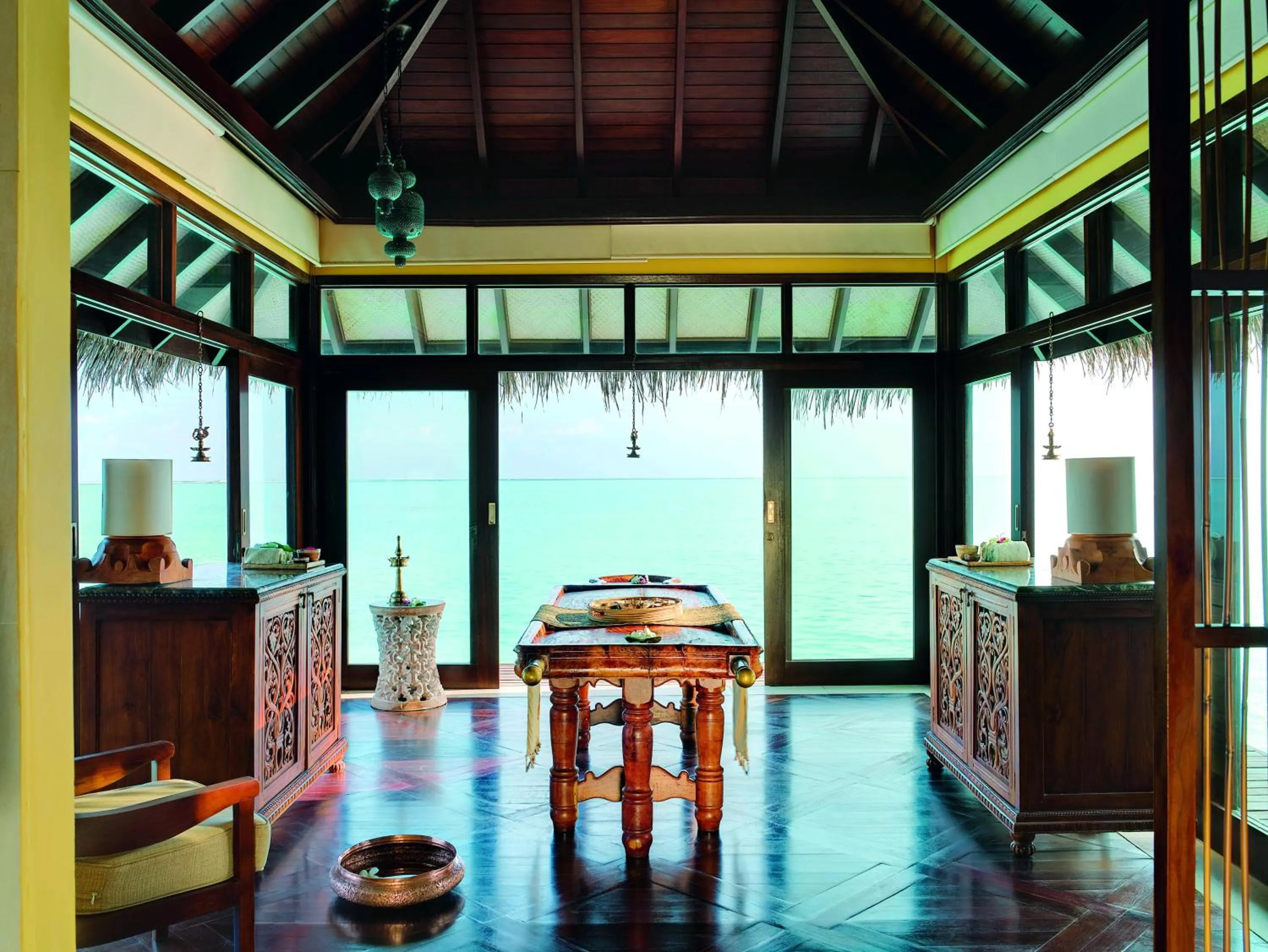 Decorative detail in Taj Exotica Resort & Spa, Maldives