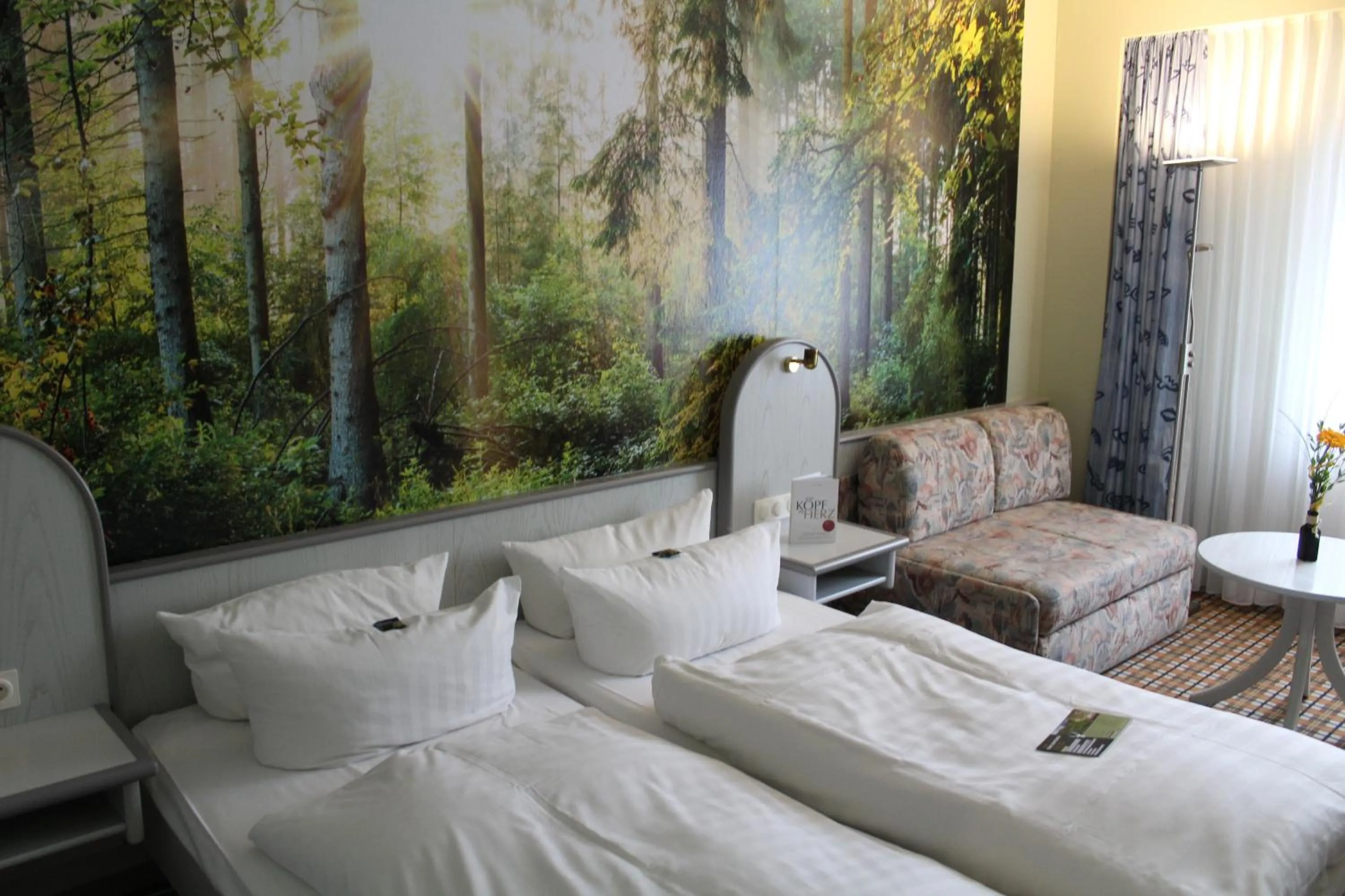 Bed in Hotel Rennsteig