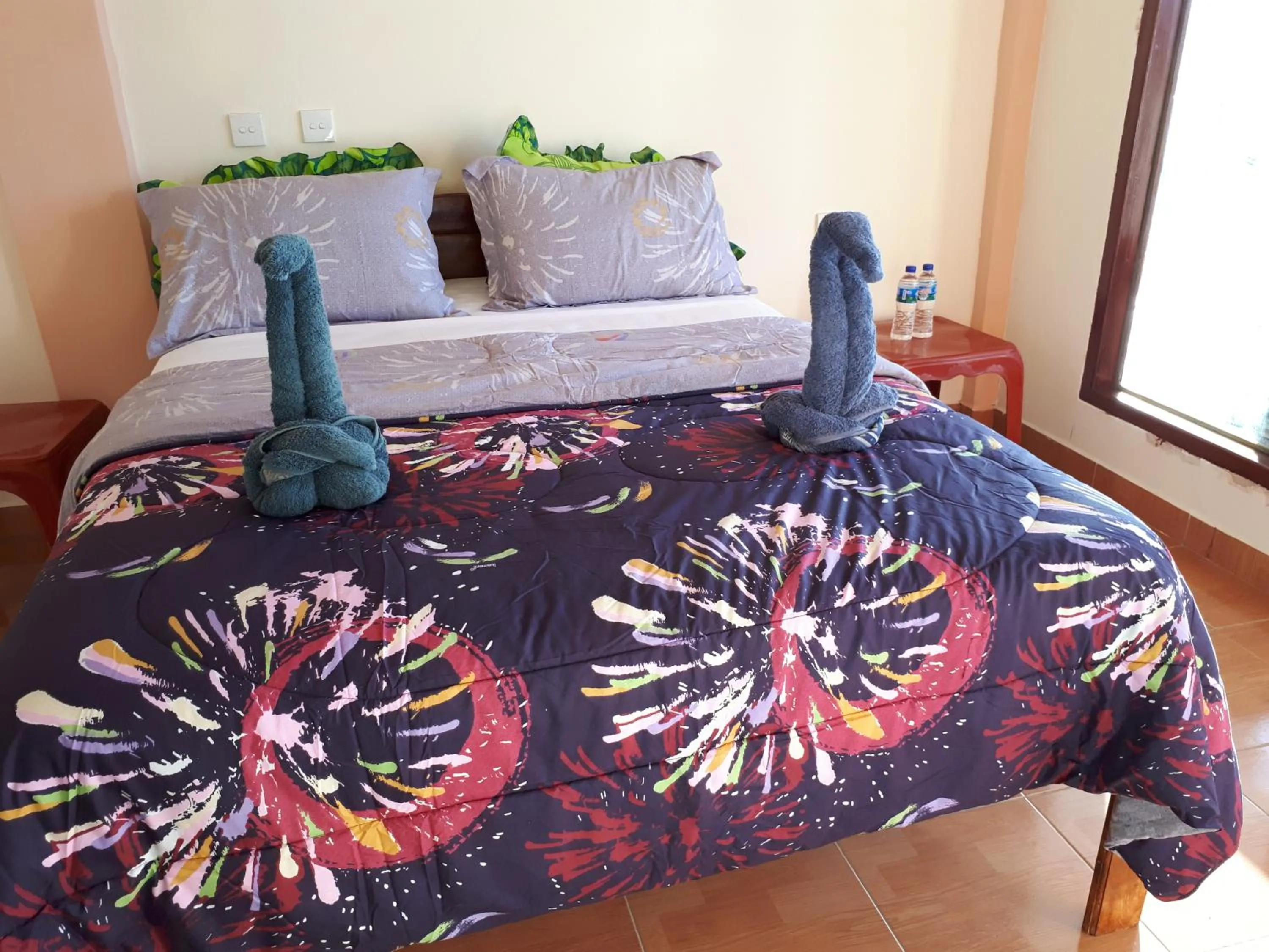 Bed in Bajawa-Roo Hotel