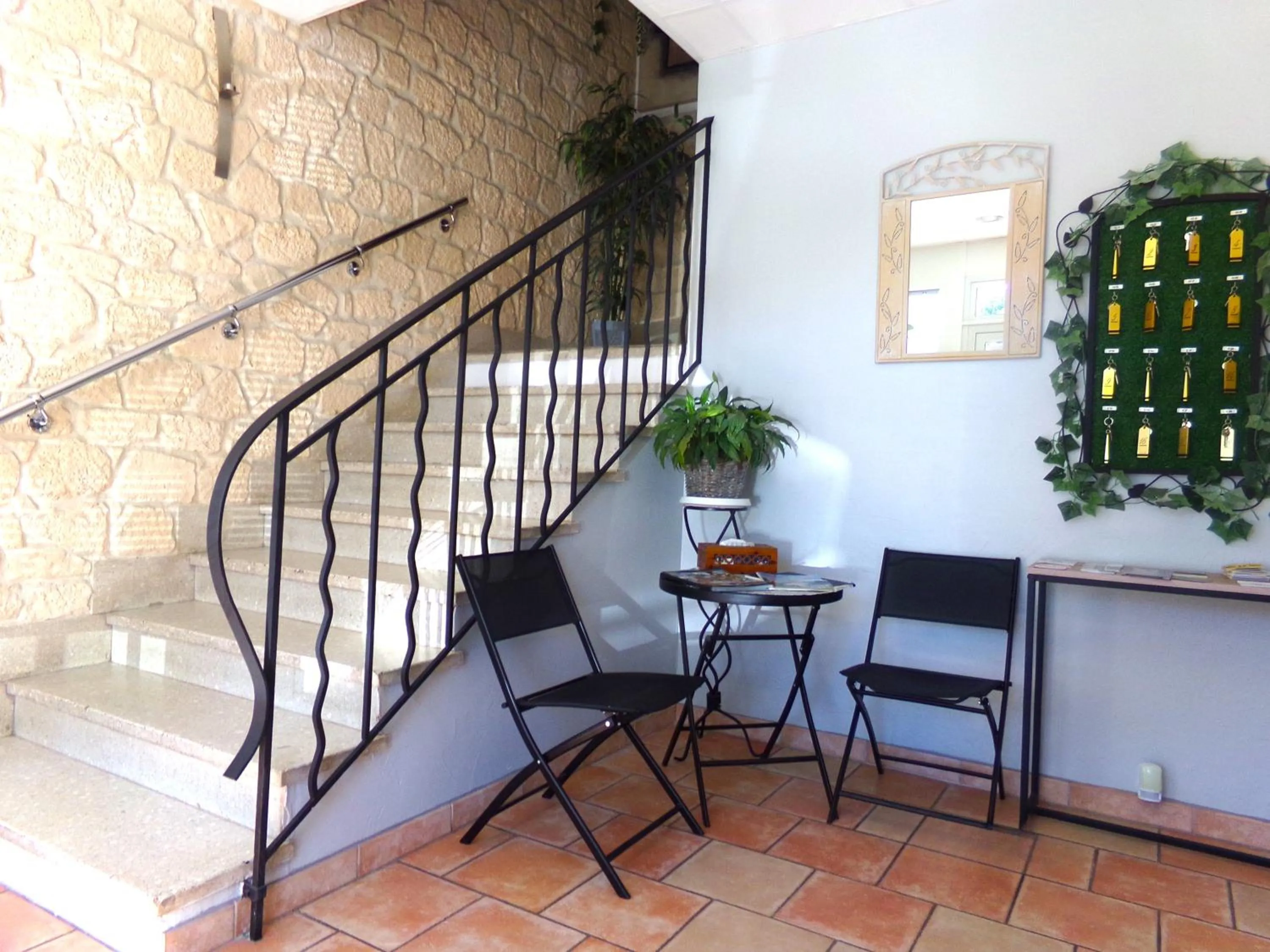 Seating area in Hotel Du Lac