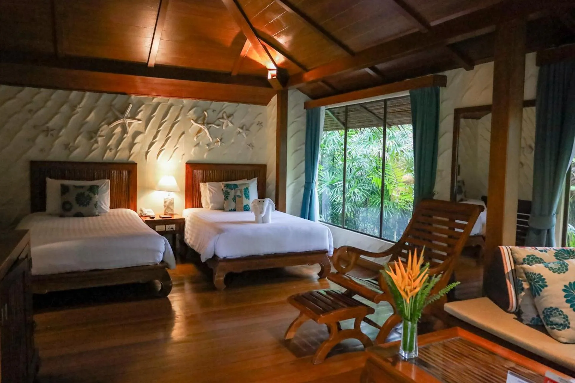 Bed in Centara Koh Chang Tropicana Resort