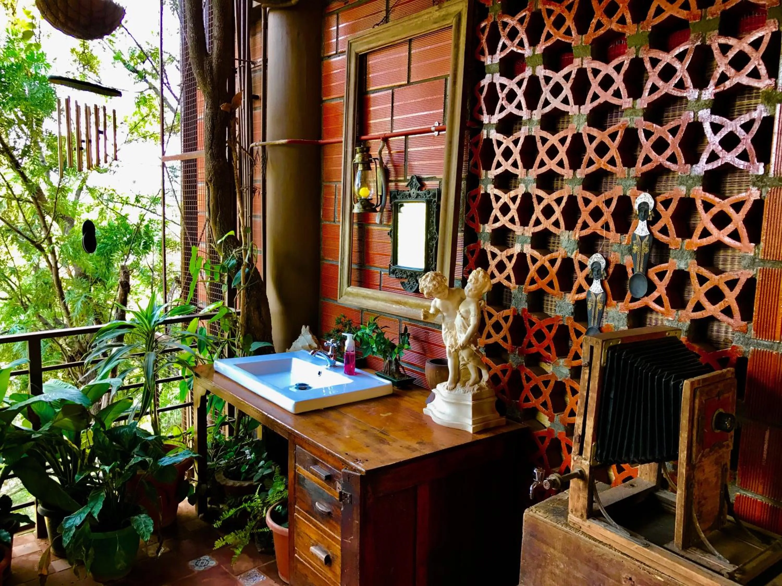 Decorative detail in Golden Lotus Bangalore Boutique Suites