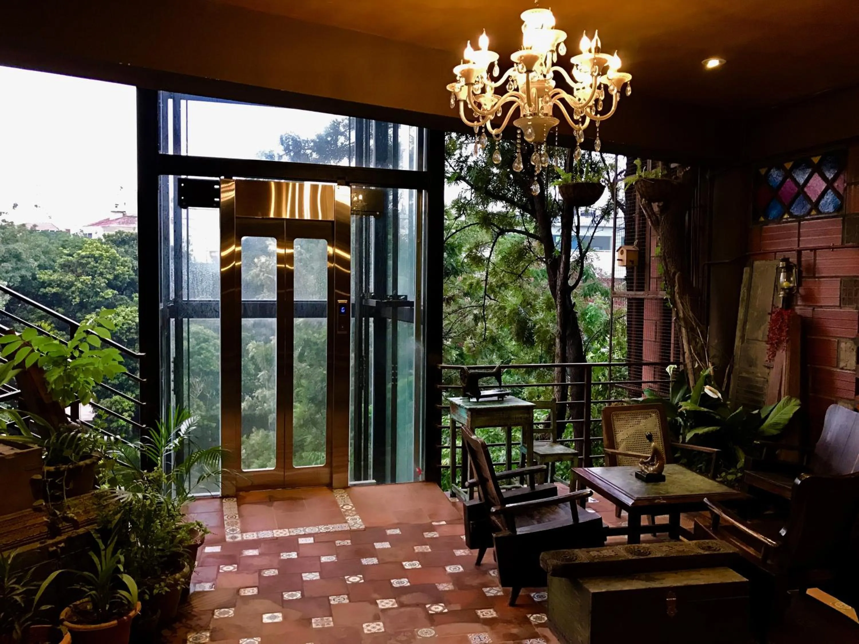 Balcony/Terrace in Golden Lotus Bangalore Boutique Suites