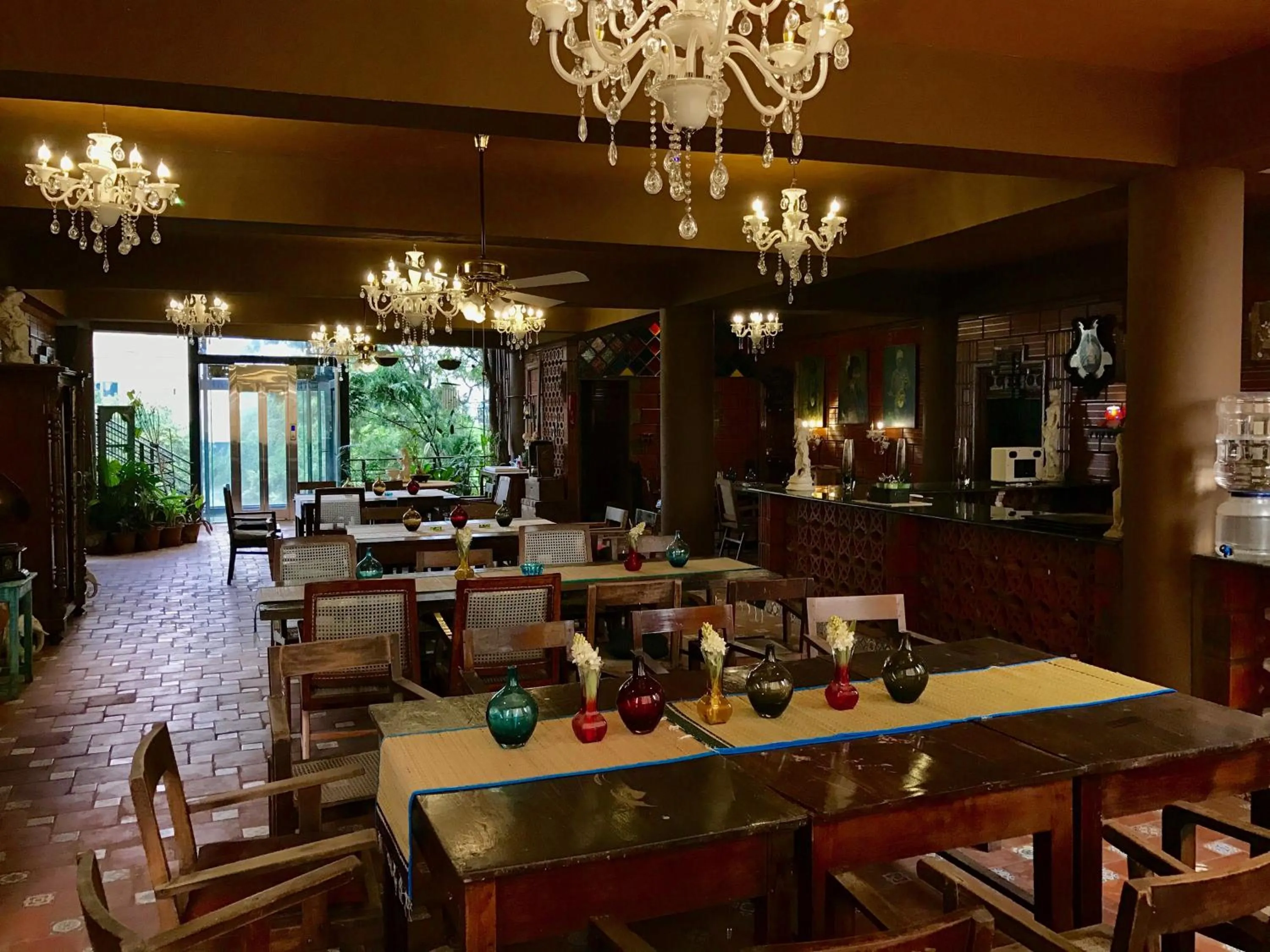 Dining area in Golden Lotus Bangalore Boutique Suites