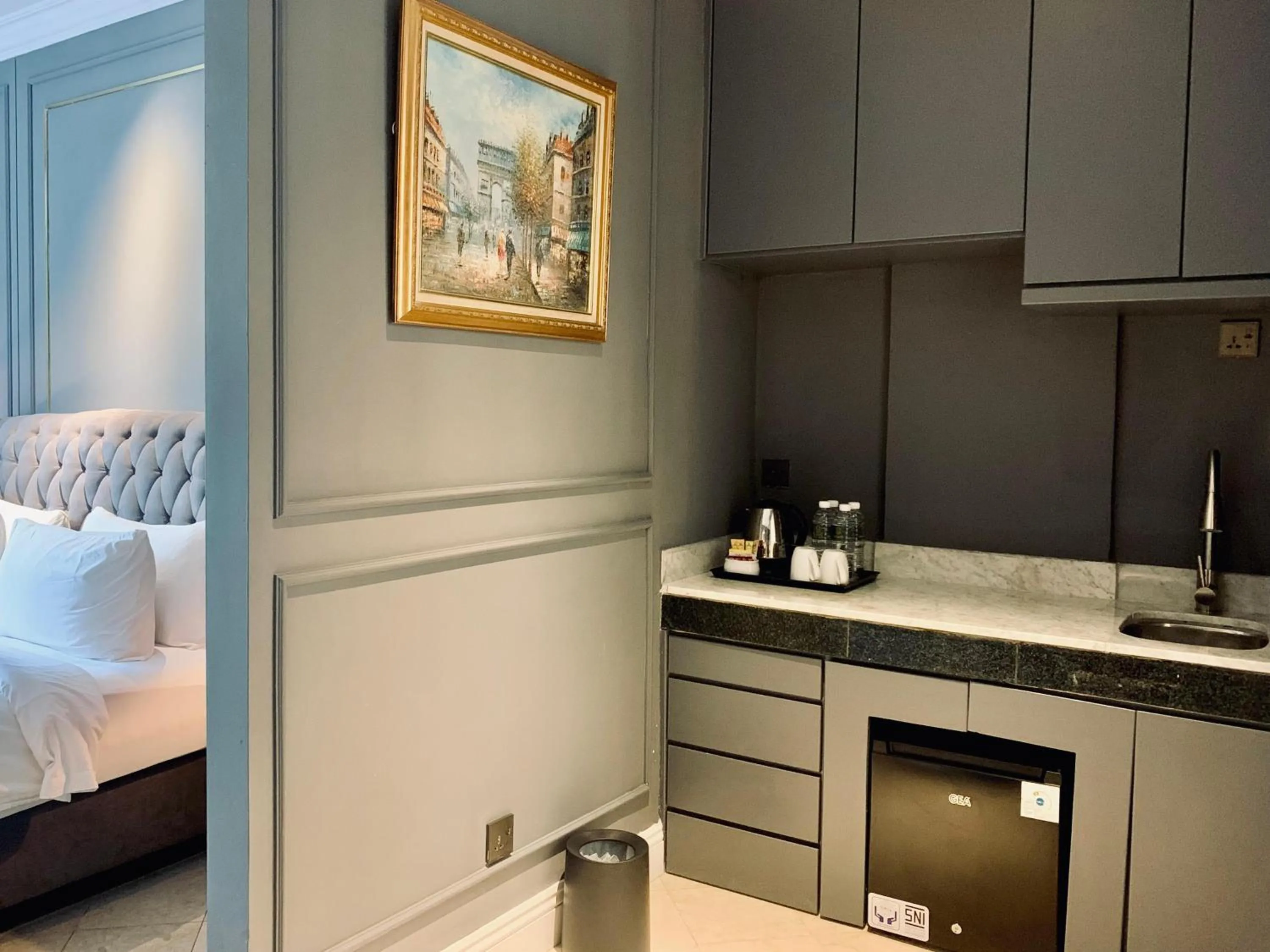 Bed in Grand Eska Hotel & Suites Batam