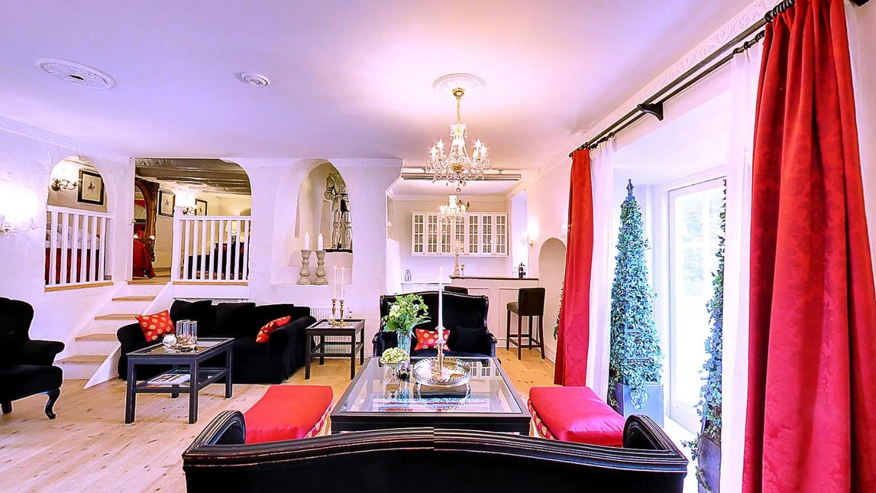 Kitchen or kitchenette in Vraa Slotshotel