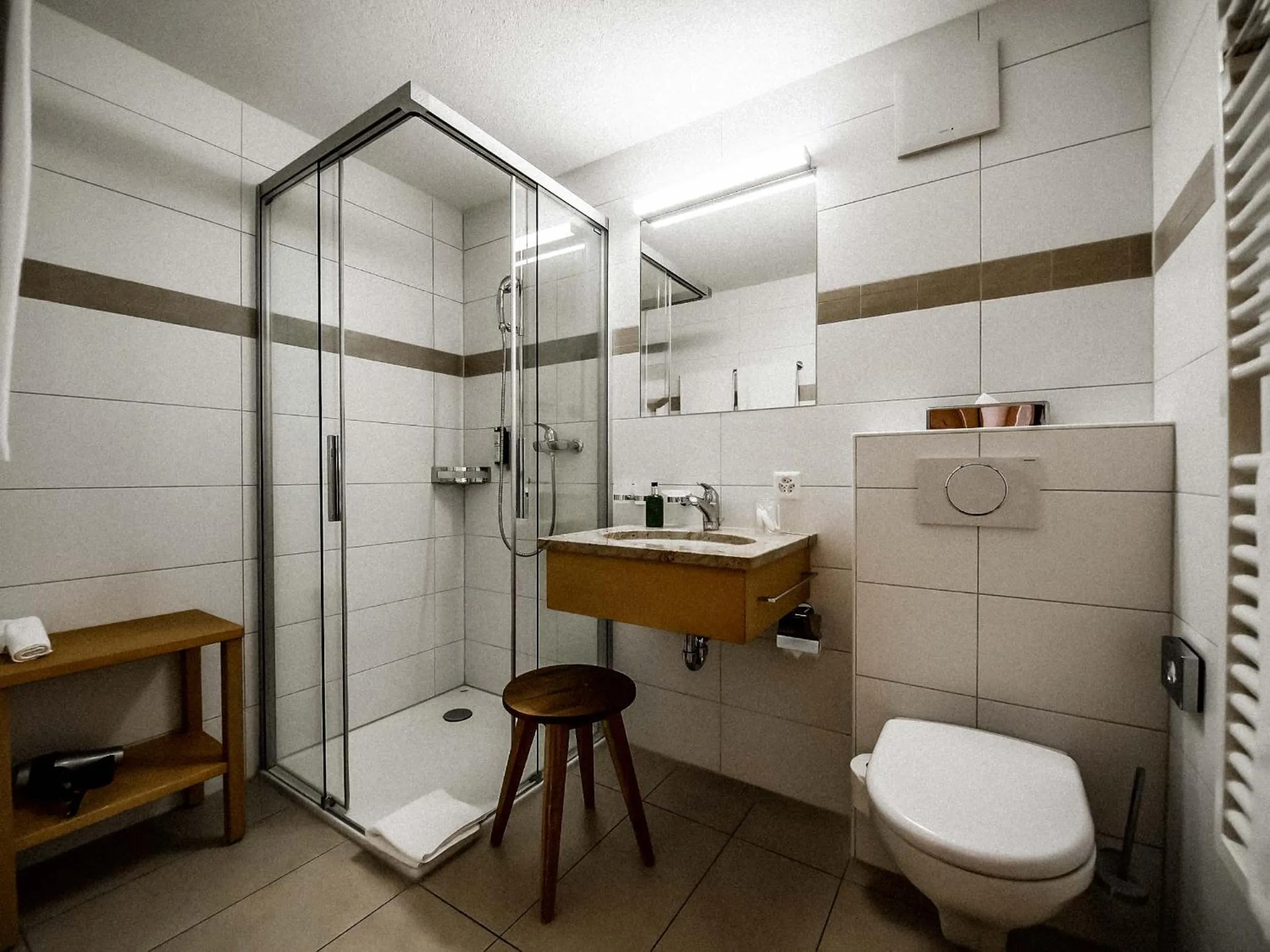 Shower in Hotel Alpenland