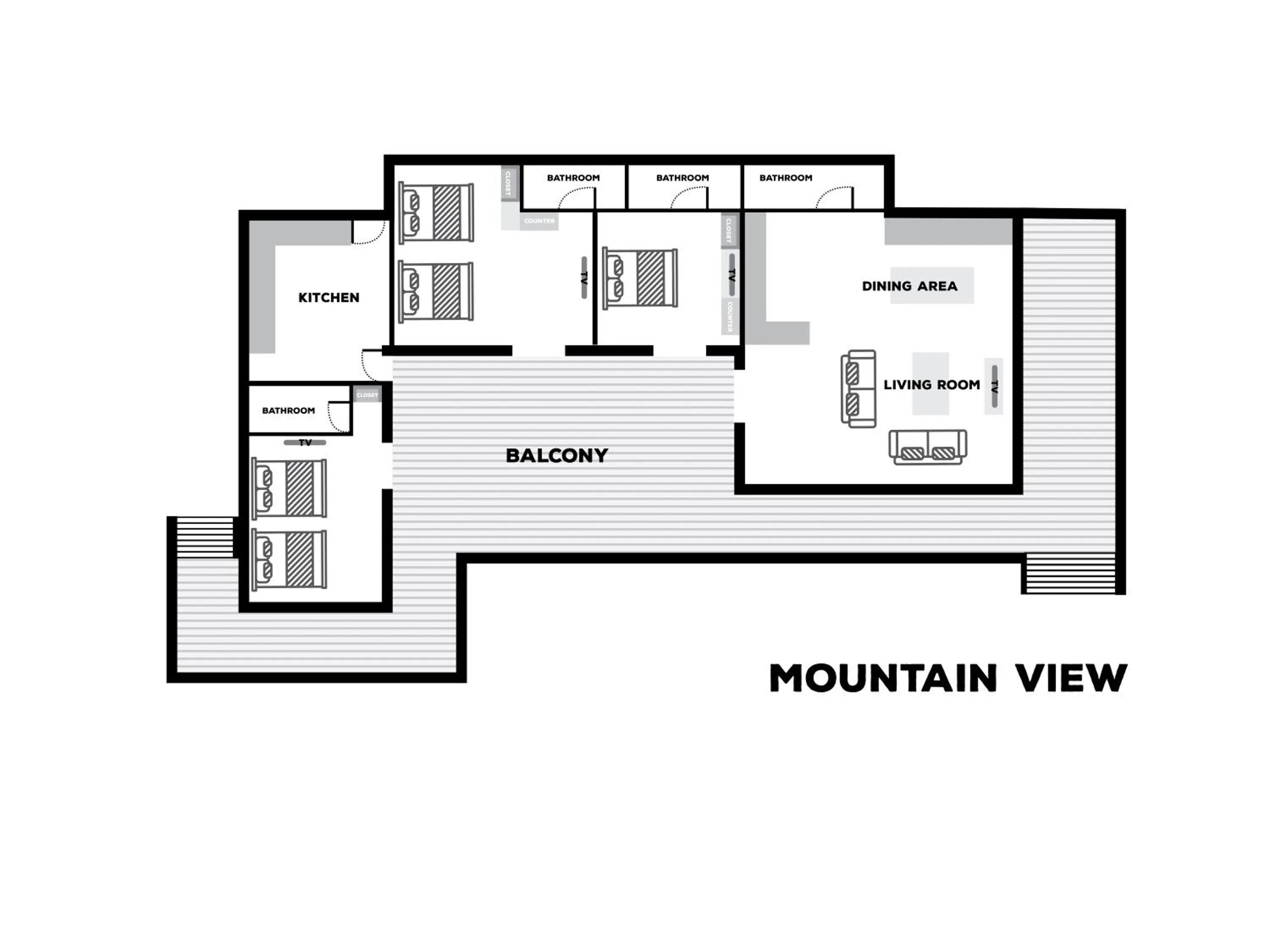 Floor plan in Mighty Mountain Thailand