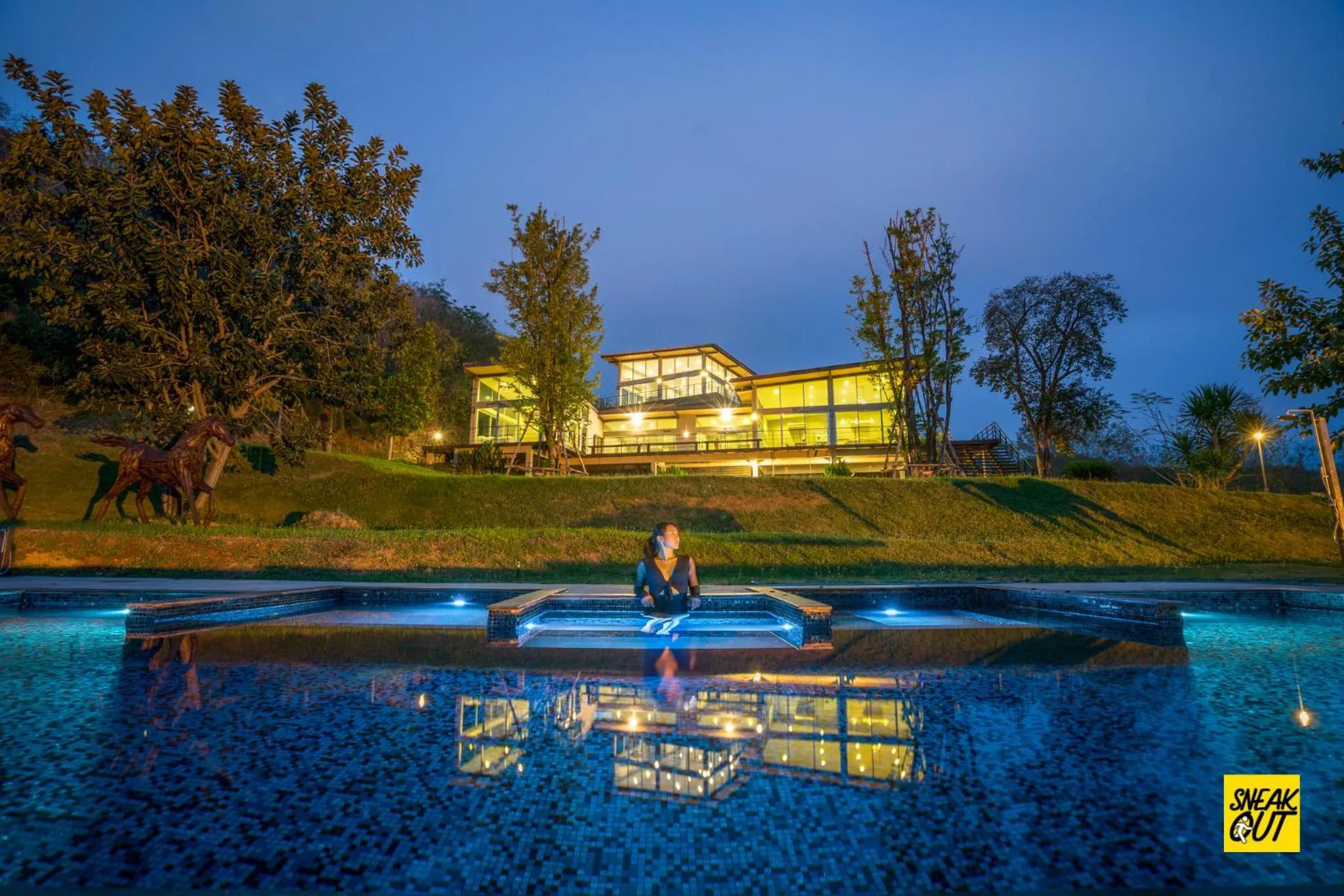 Night in Mighty Mountain Thailand