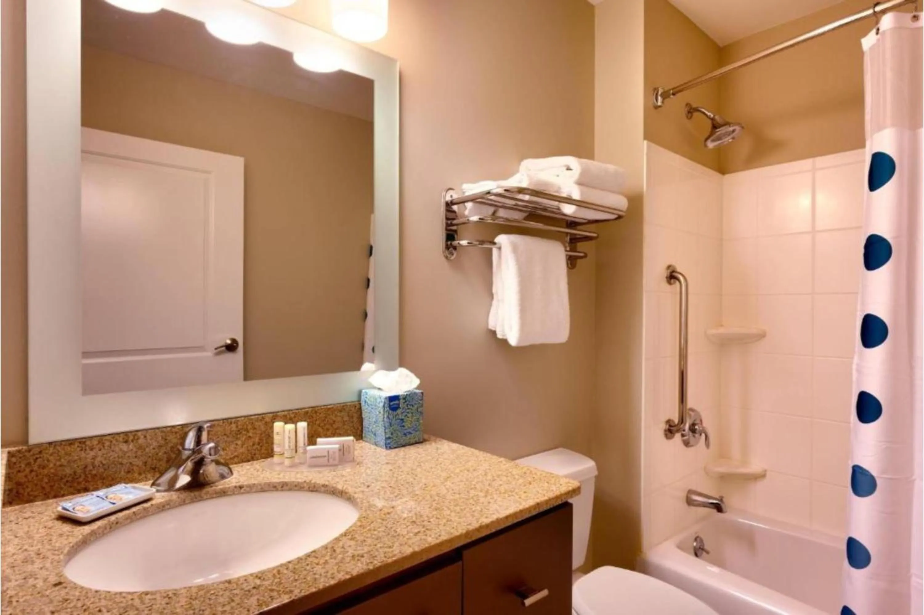 Shower in TownePlace Suites Omaha West