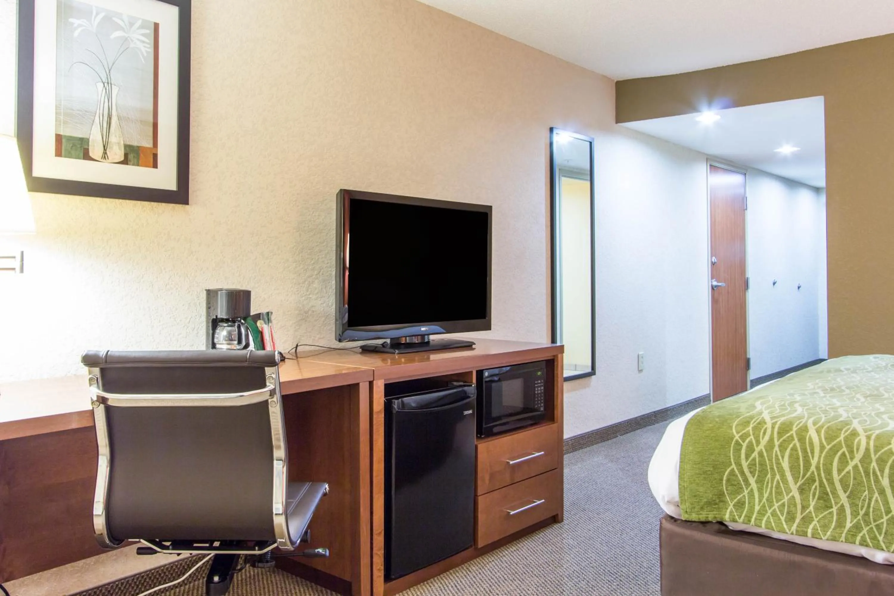 TV and multimedia, Bed in Comfort Inn & Suites Charleston Airport Convention Center