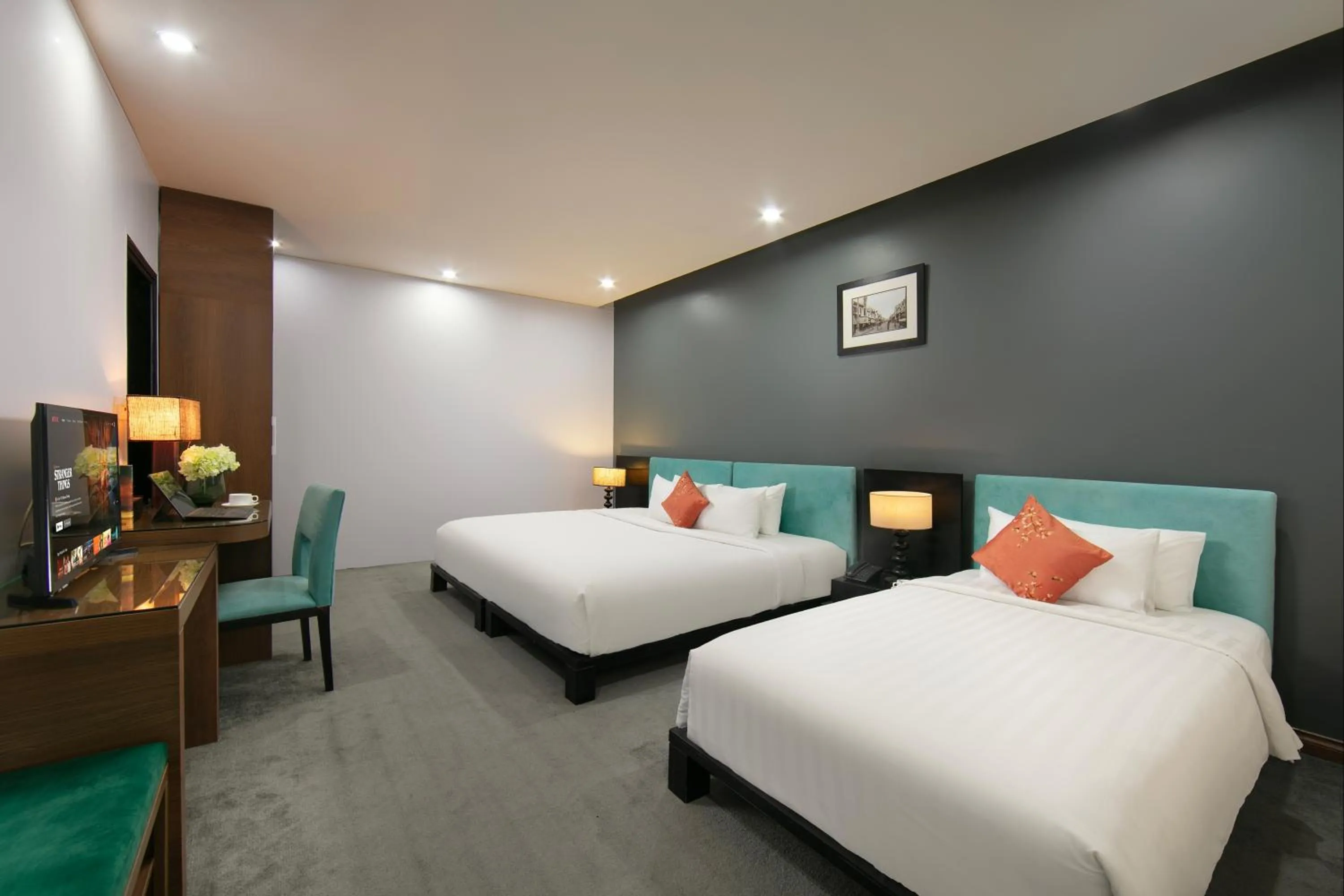 Bed in Anise Hotel & Spa Hanoi