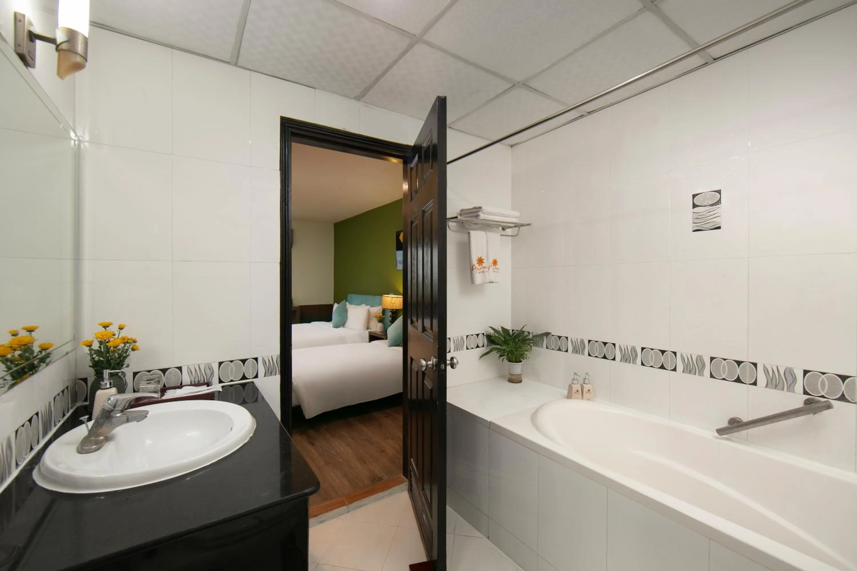 Bathroom, Bed in Anise Hotel & Spa Hanoi