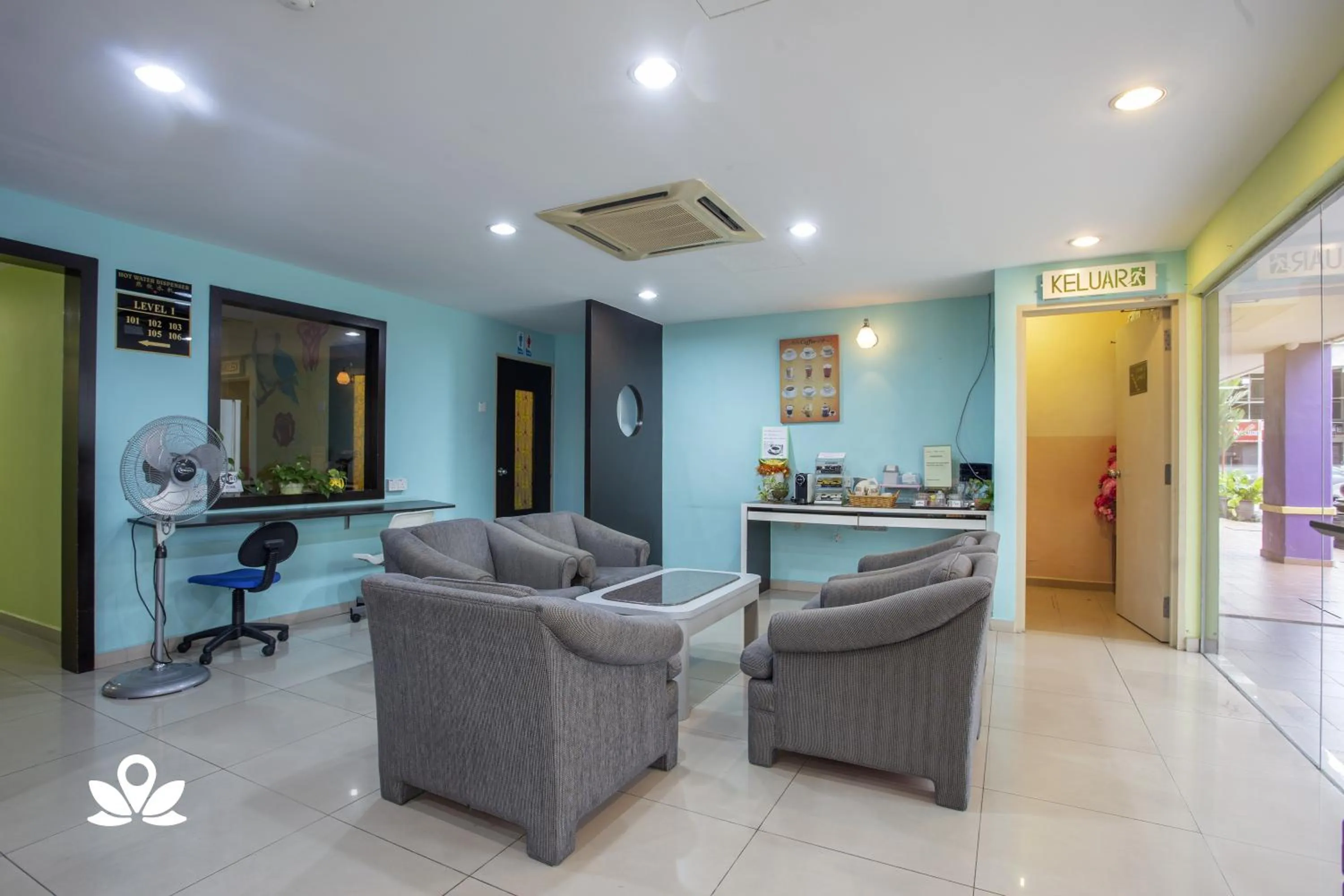 Living room in Hotel Weilia