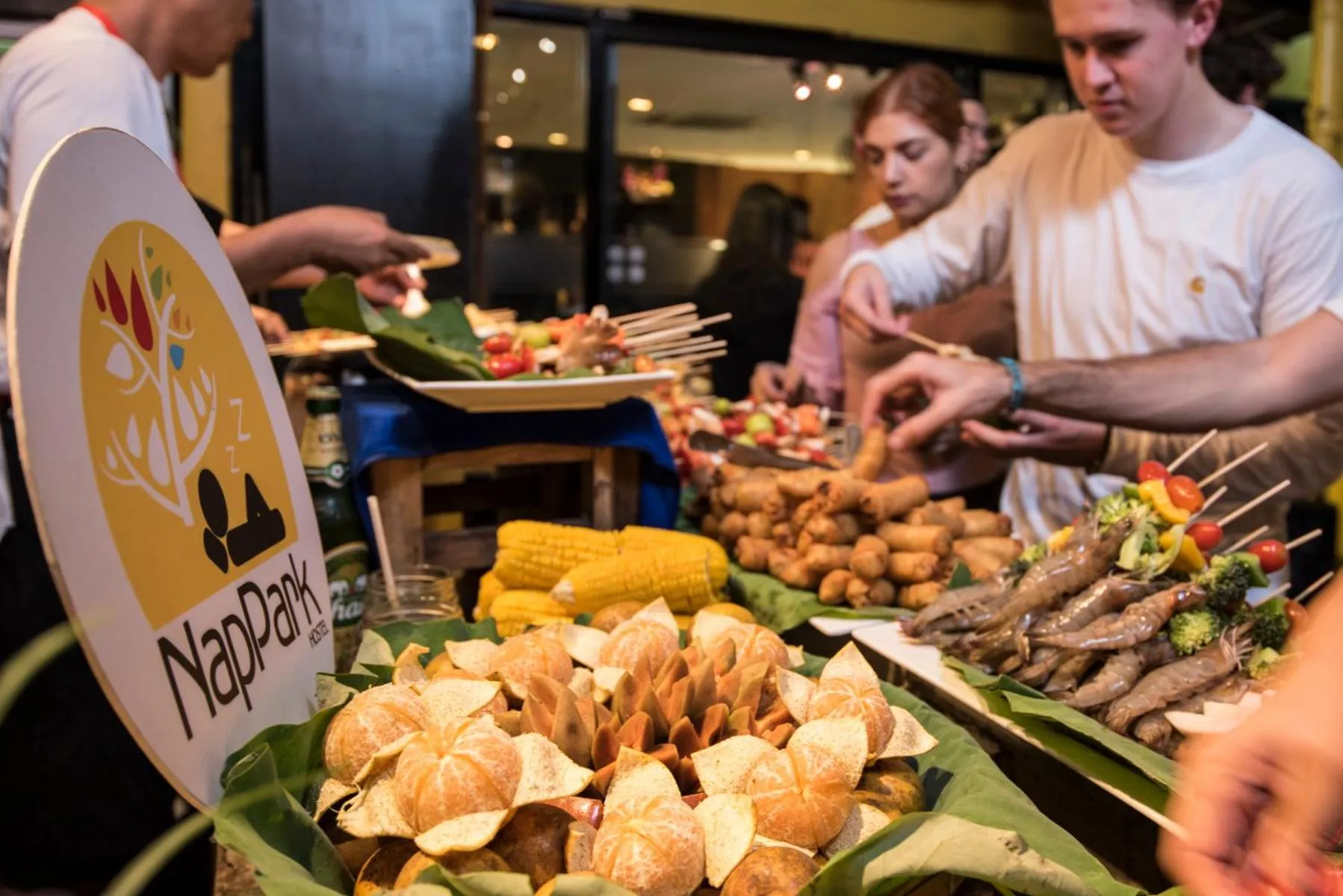 People in Nappark Hostel @Khao San