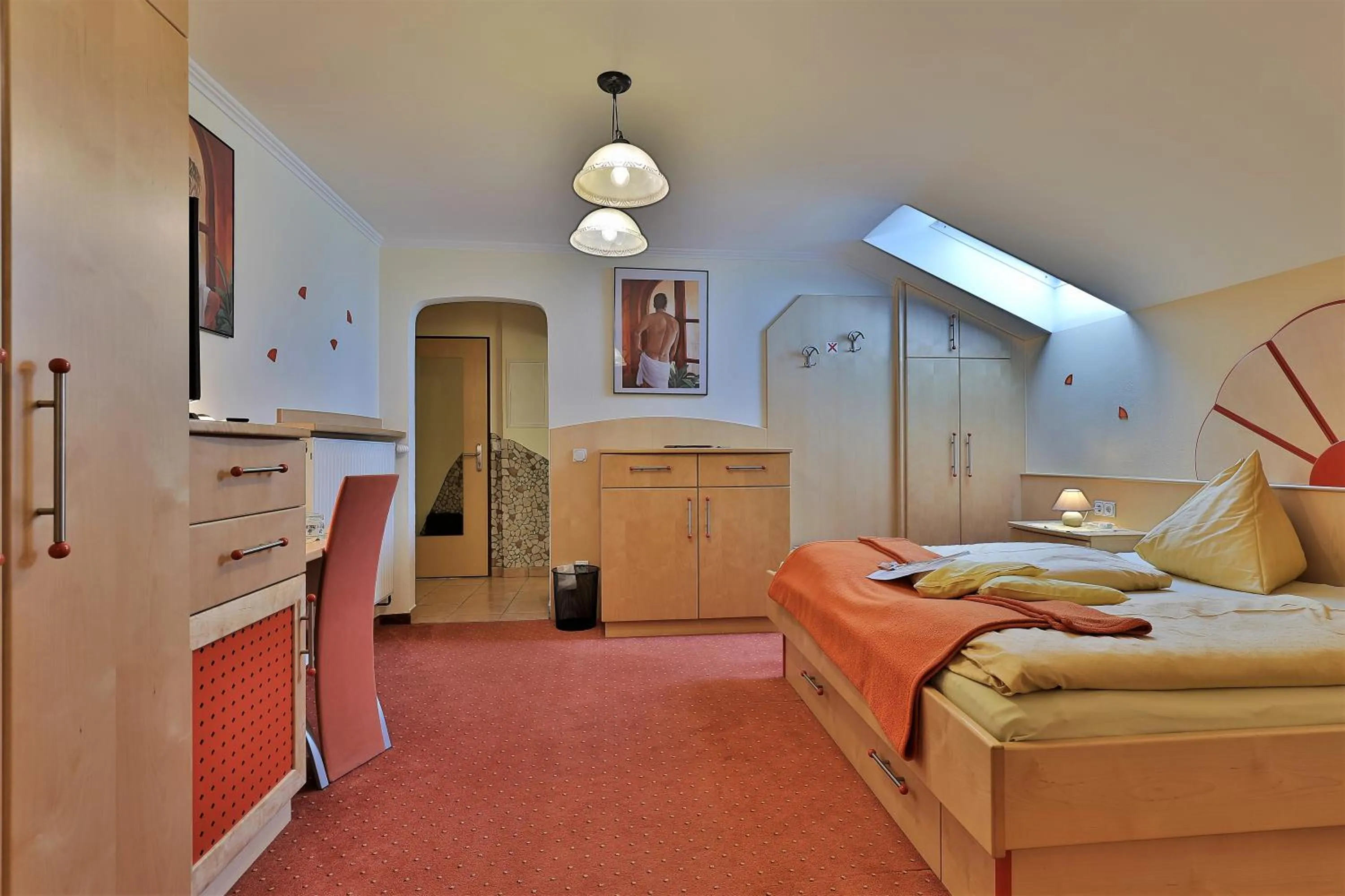 Bed in Hotel Garni Zerza