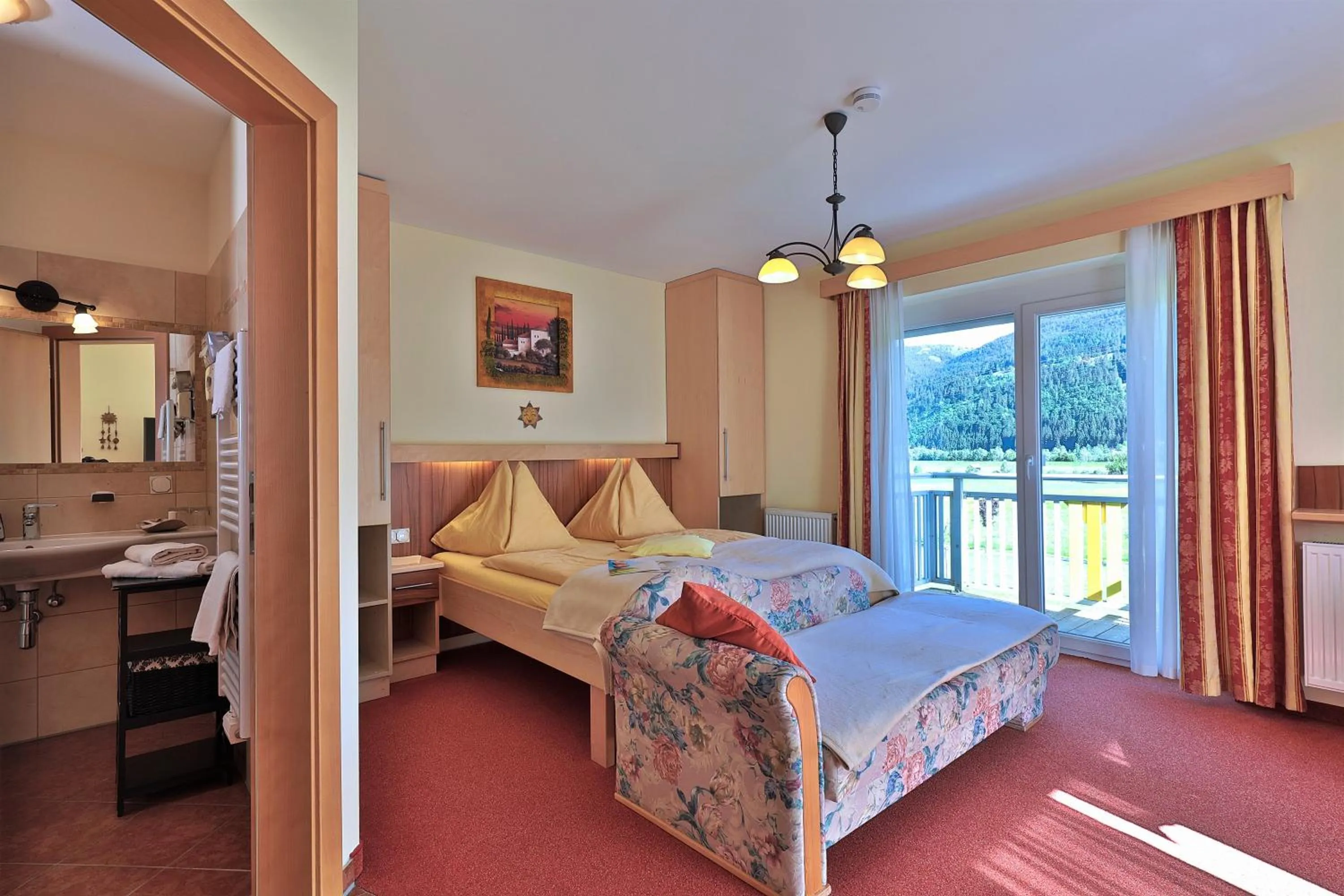 Bed in Hotel Garni Zerza