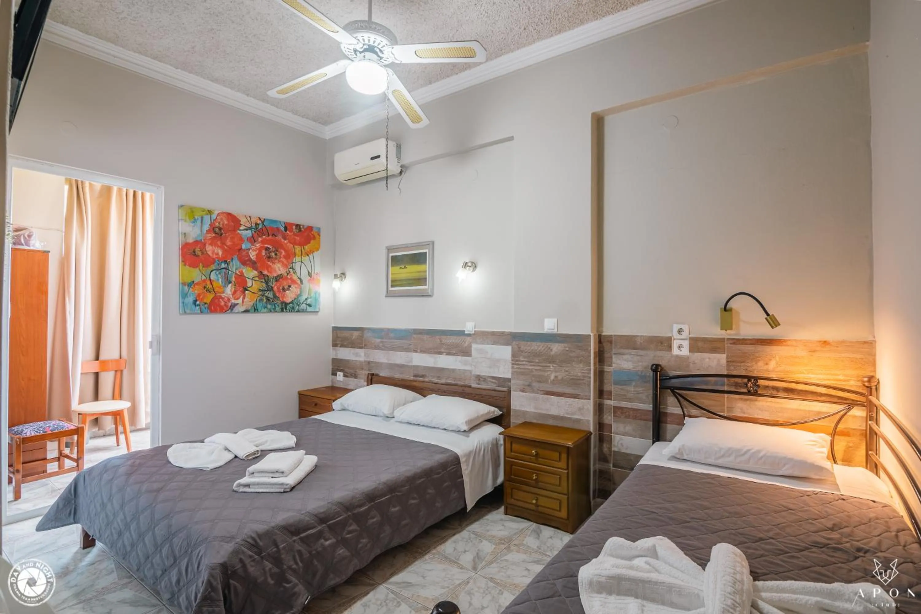 Bed in Bikakis Family Apartments