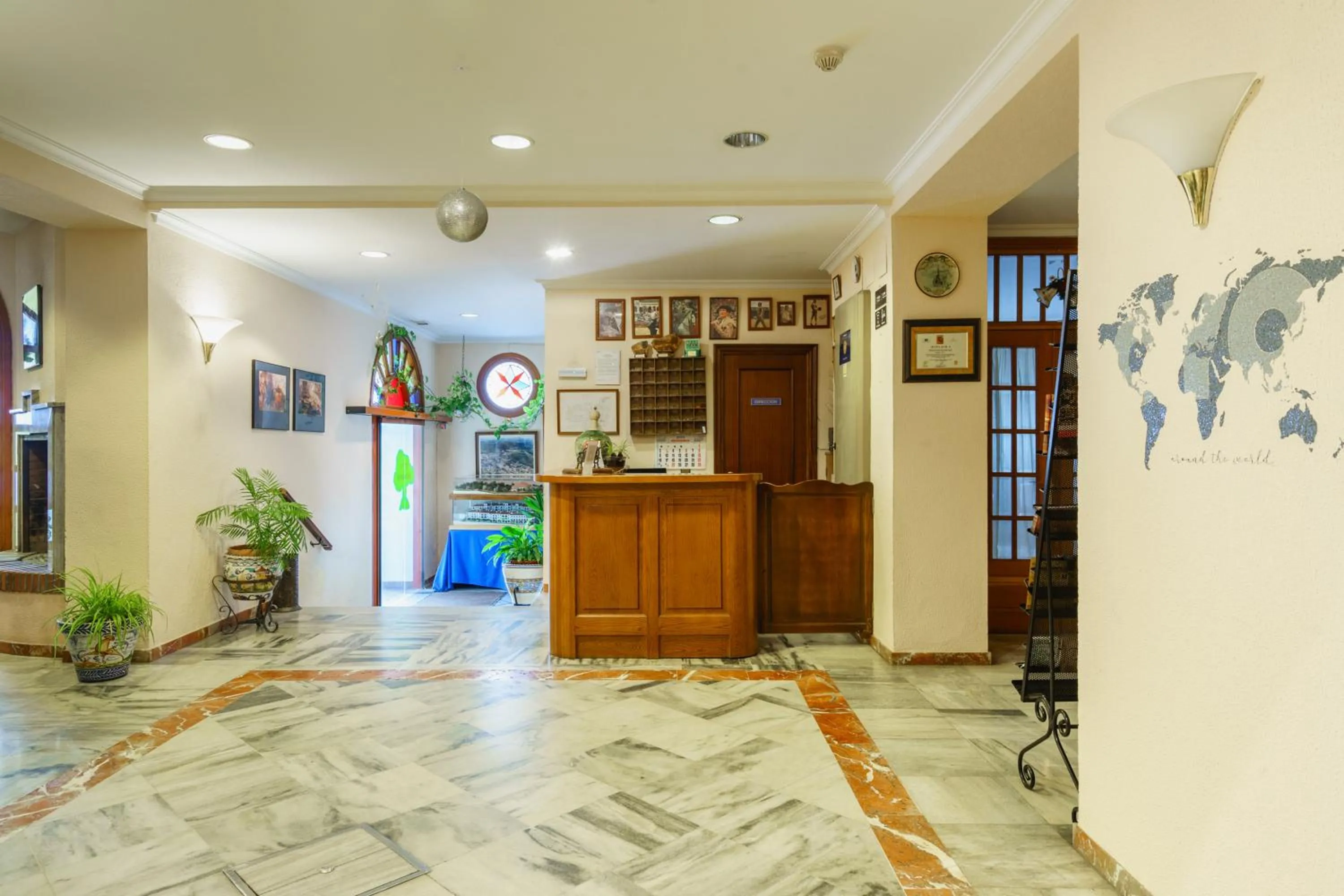 Lobby or reception in Hotel Los Castaños