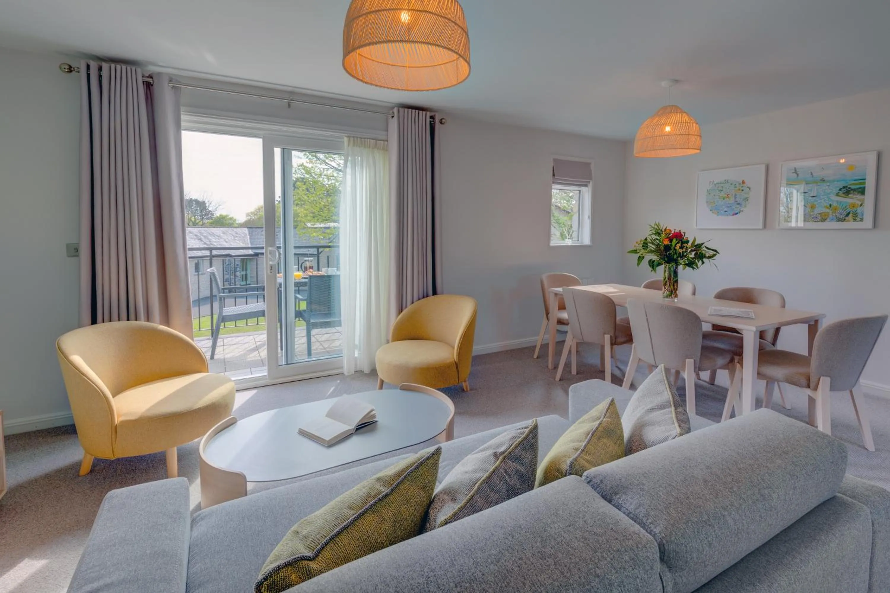 Seating area in St Mellion Estate