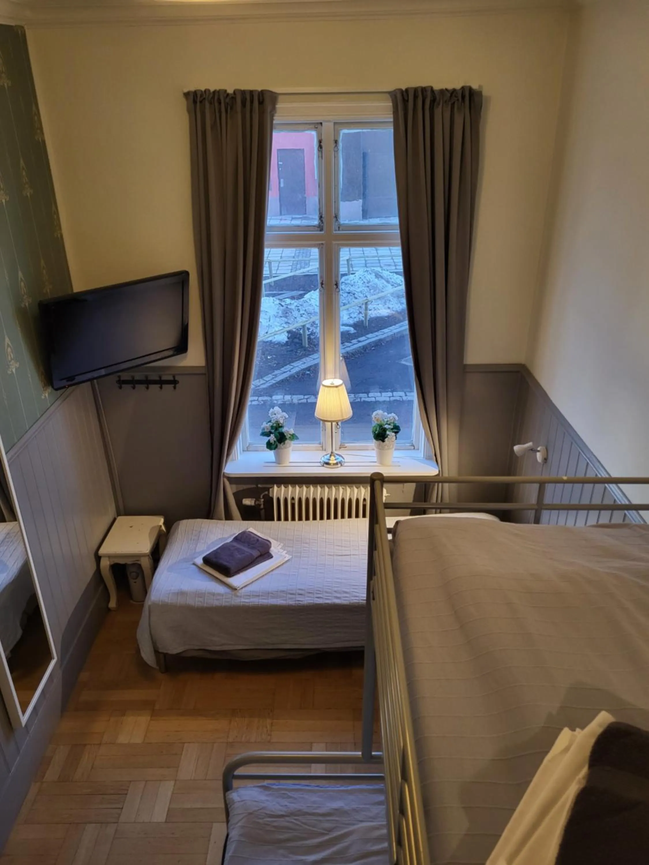 Bed in Vandrarhem Uppsala Kungsängstorg