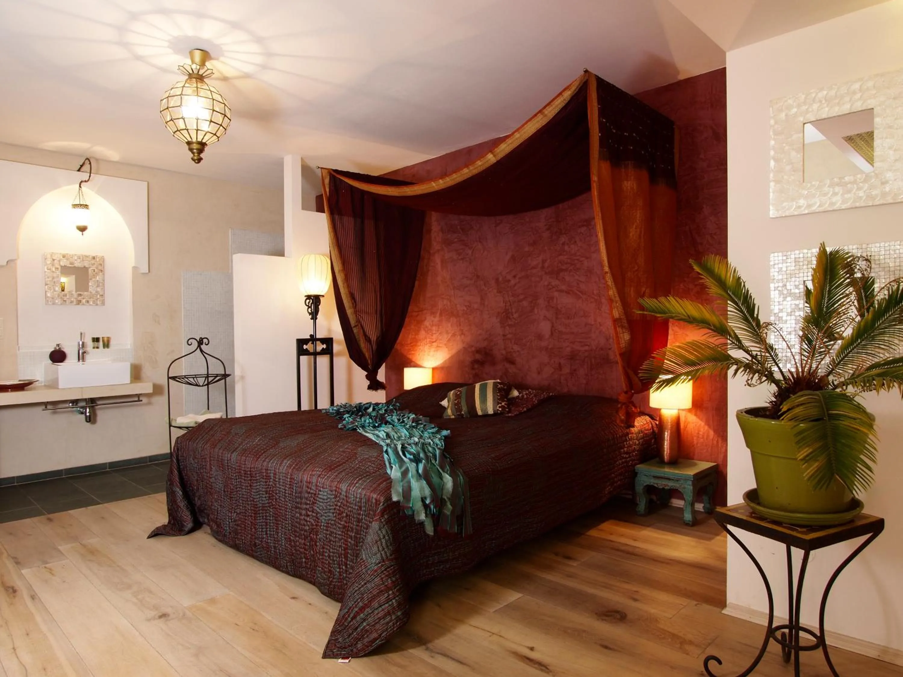 Bed in The rooms Bed & Breakfast