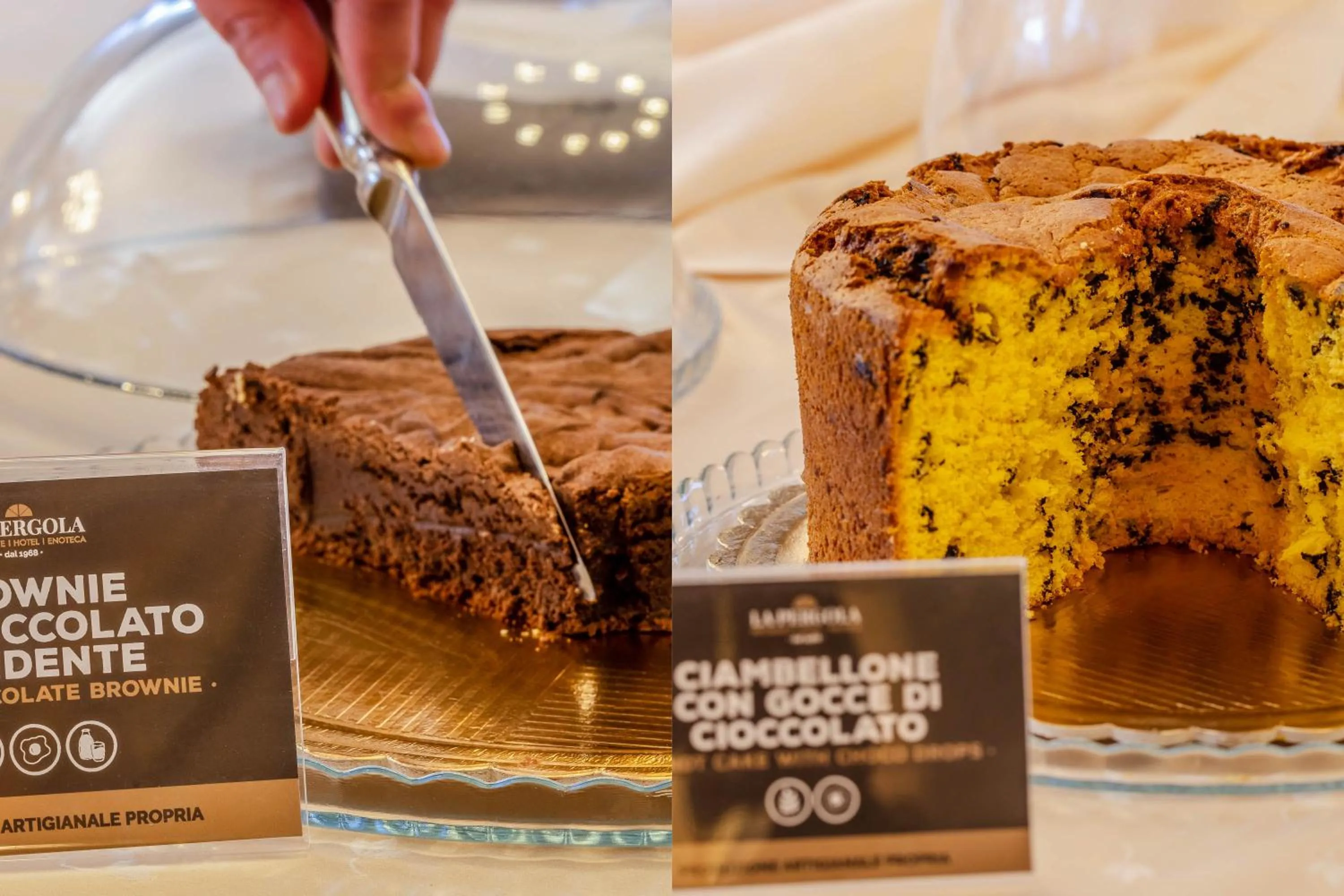 Food and drinks in Hotel Ristorante La Pergola