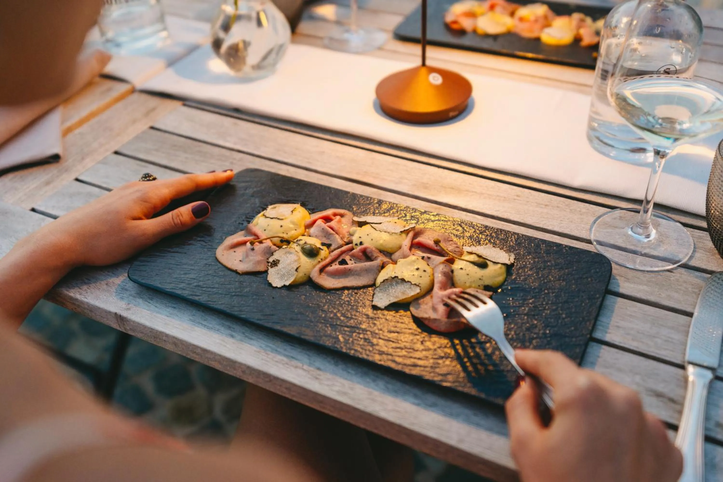 Food and drinks in Sunstar Hotel Piemont Castello di Villa