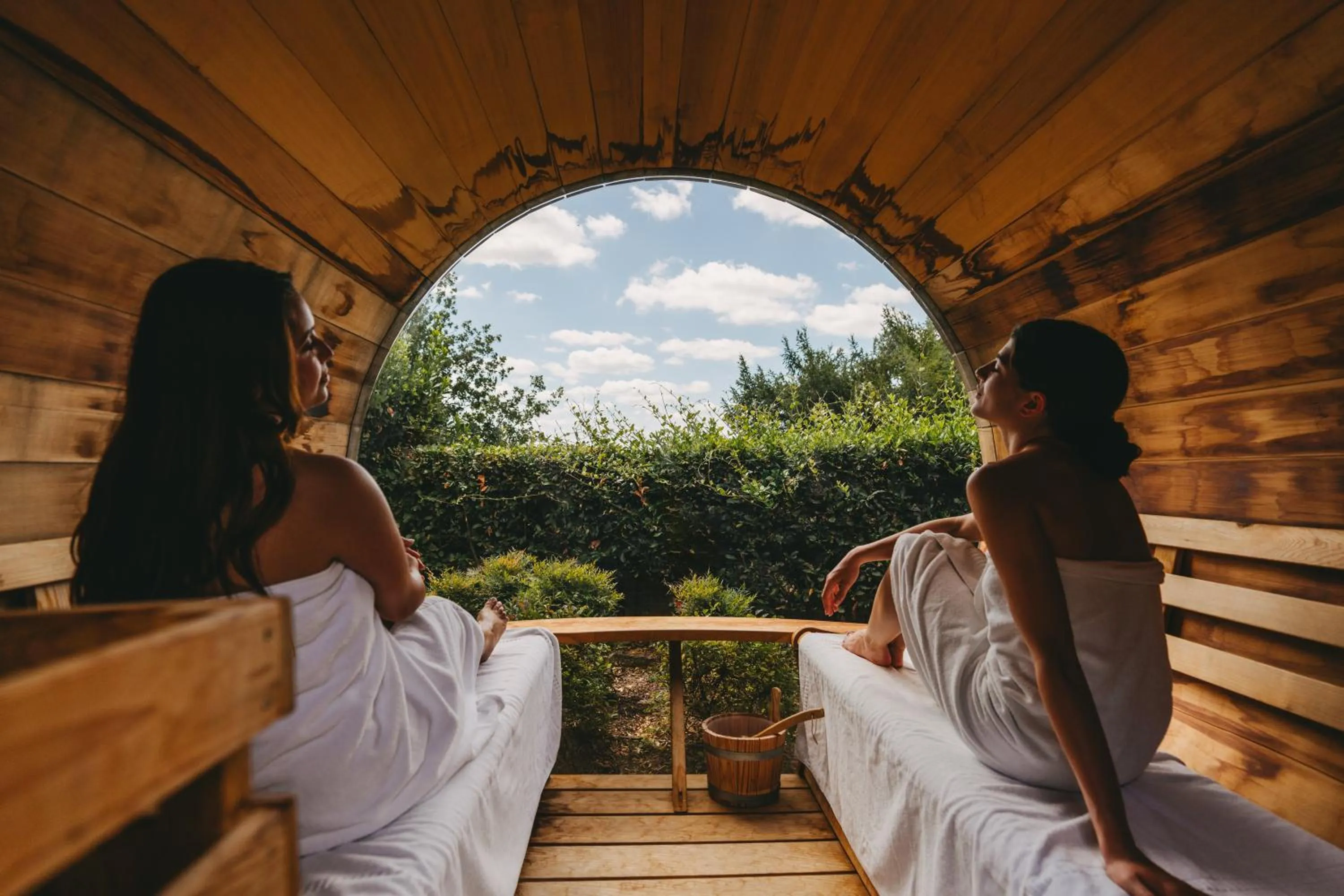 Sauna in Sunstar Hotel Piemont Castello di Villa