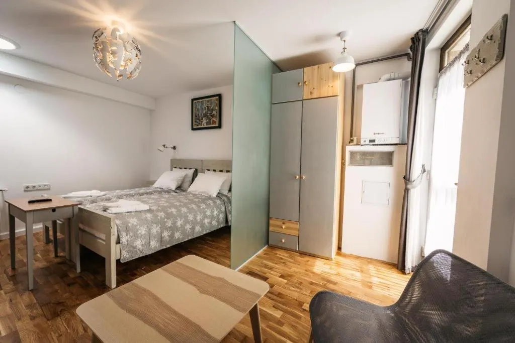 Bed in YellowBoot Aparthotel