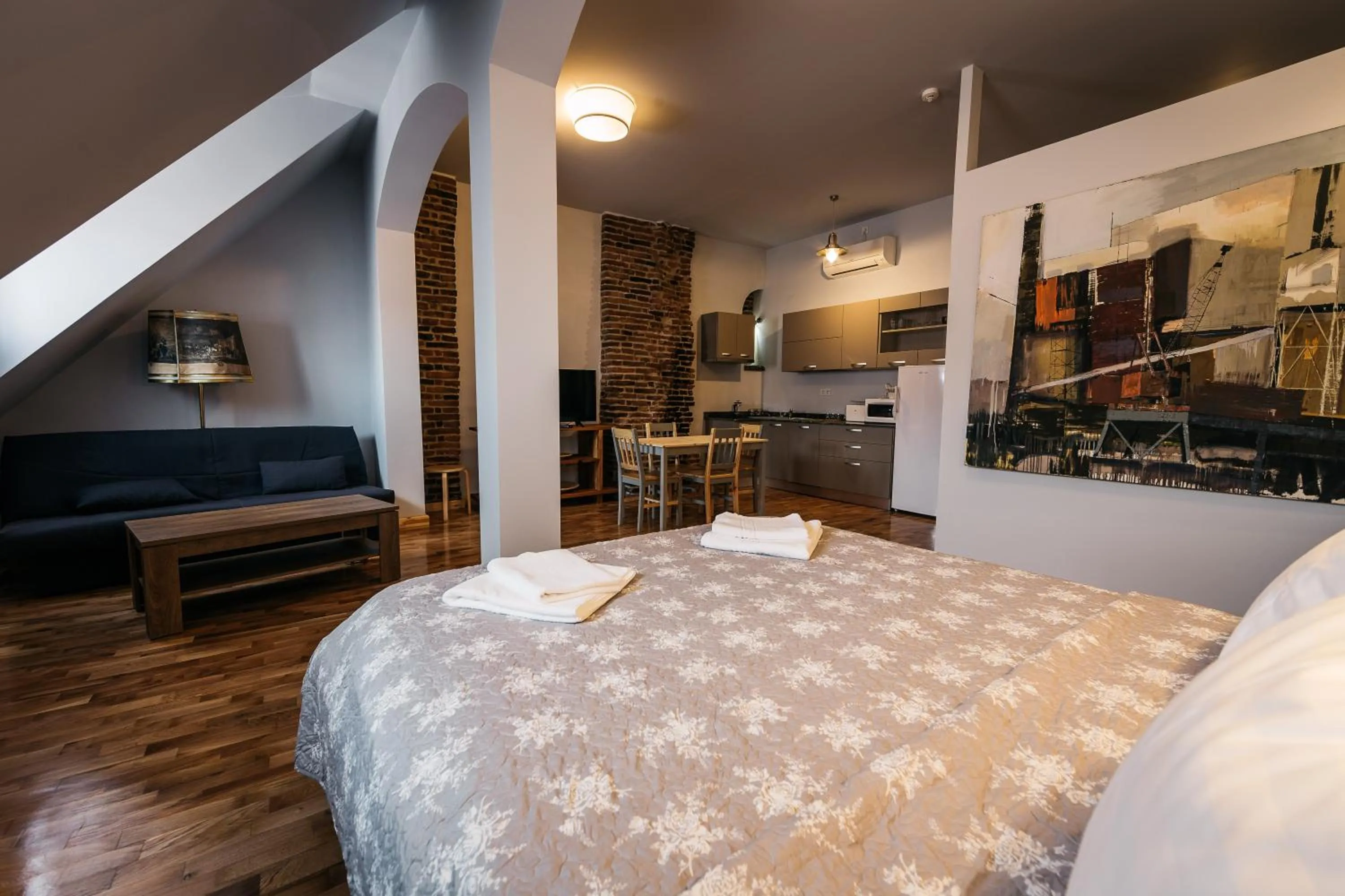 Bed in YellowBoot Aparthotel