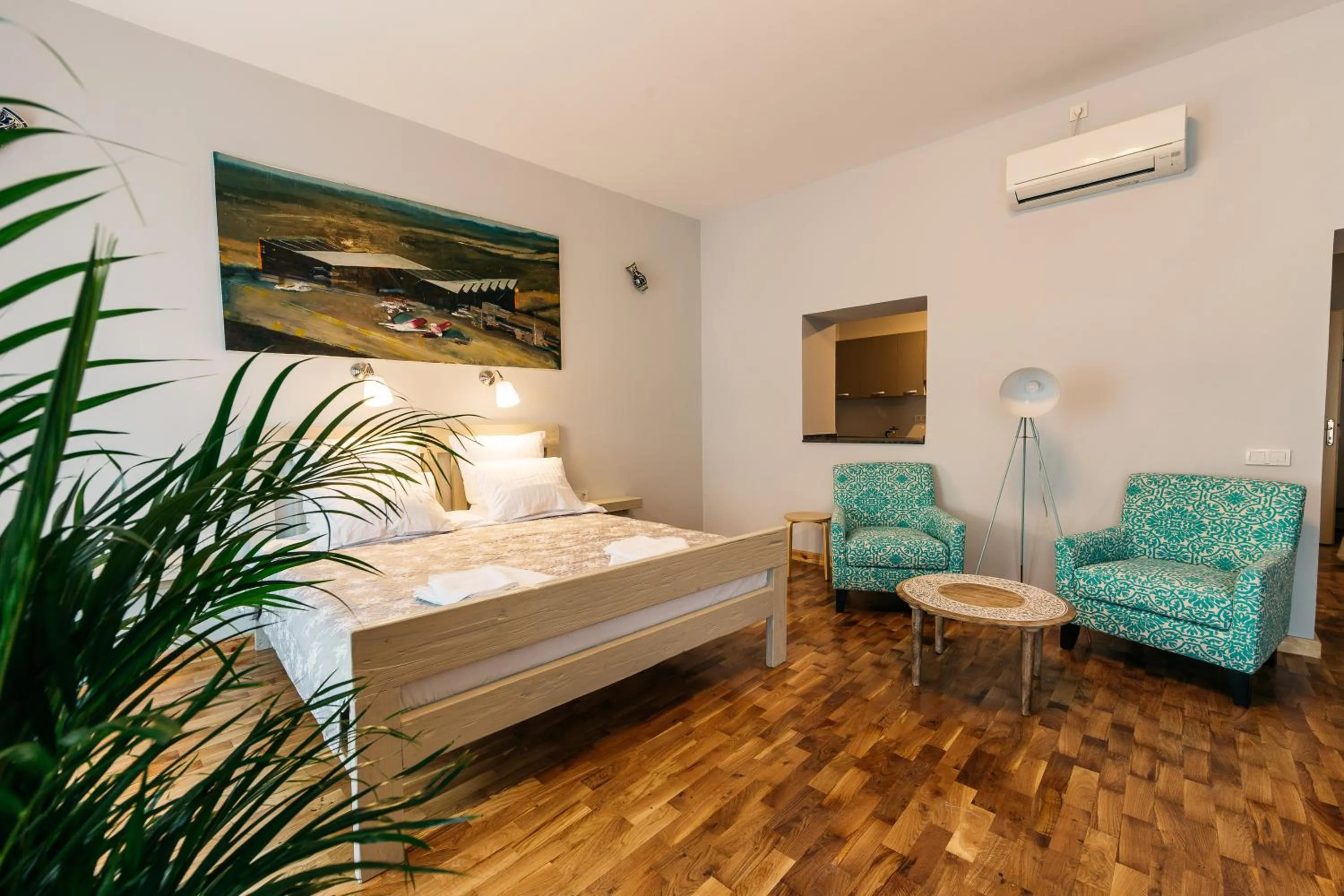 Bed in YellowBoot Aparthotel