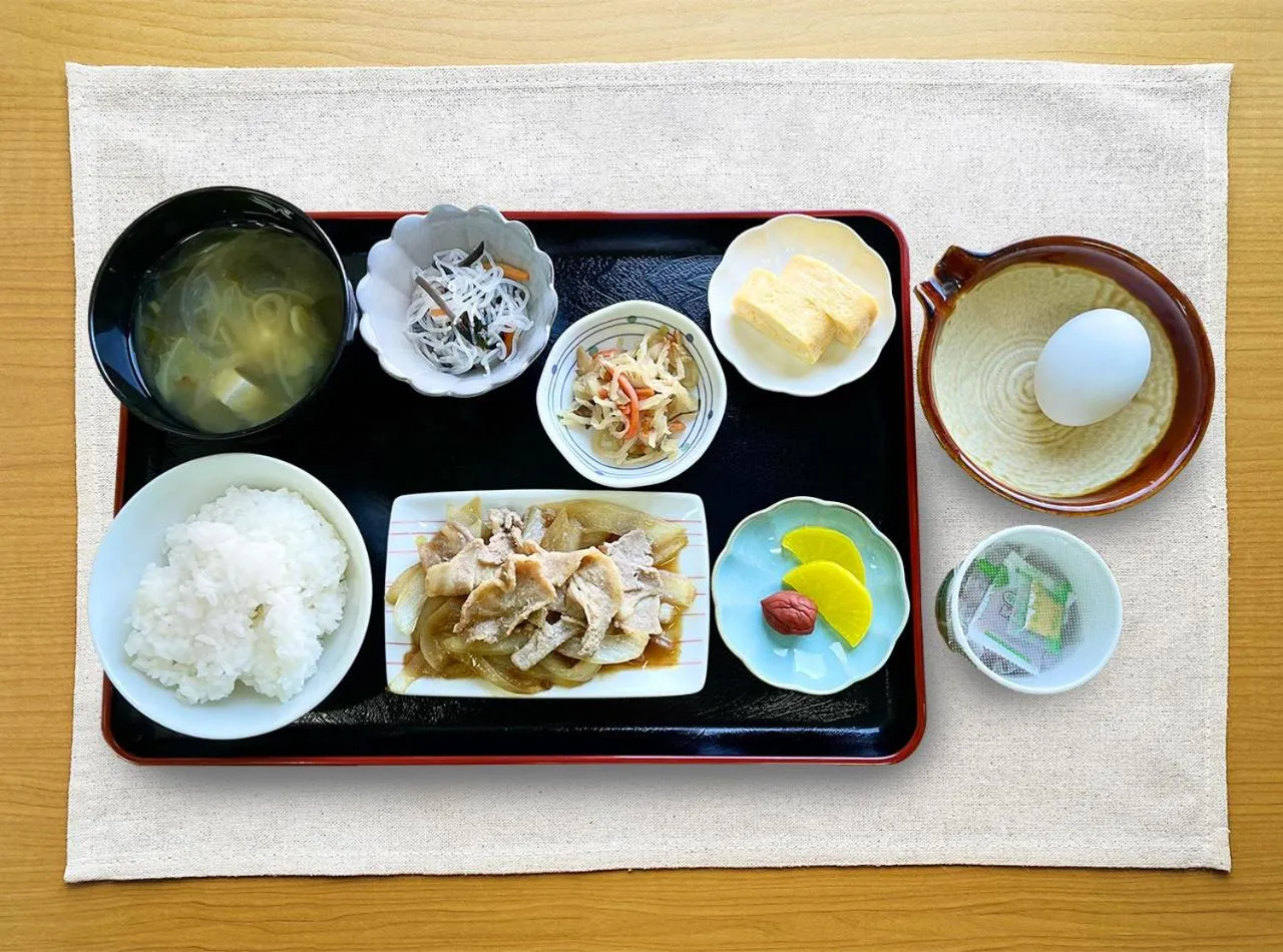 Asian breakfast in Hotel Trend Iwakuni