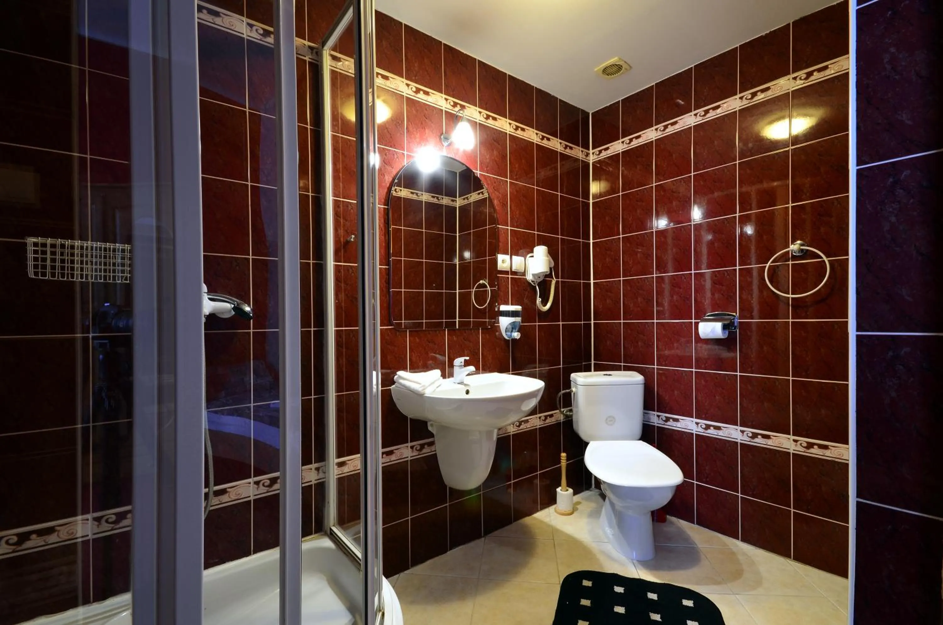 Shower in Hotel Central