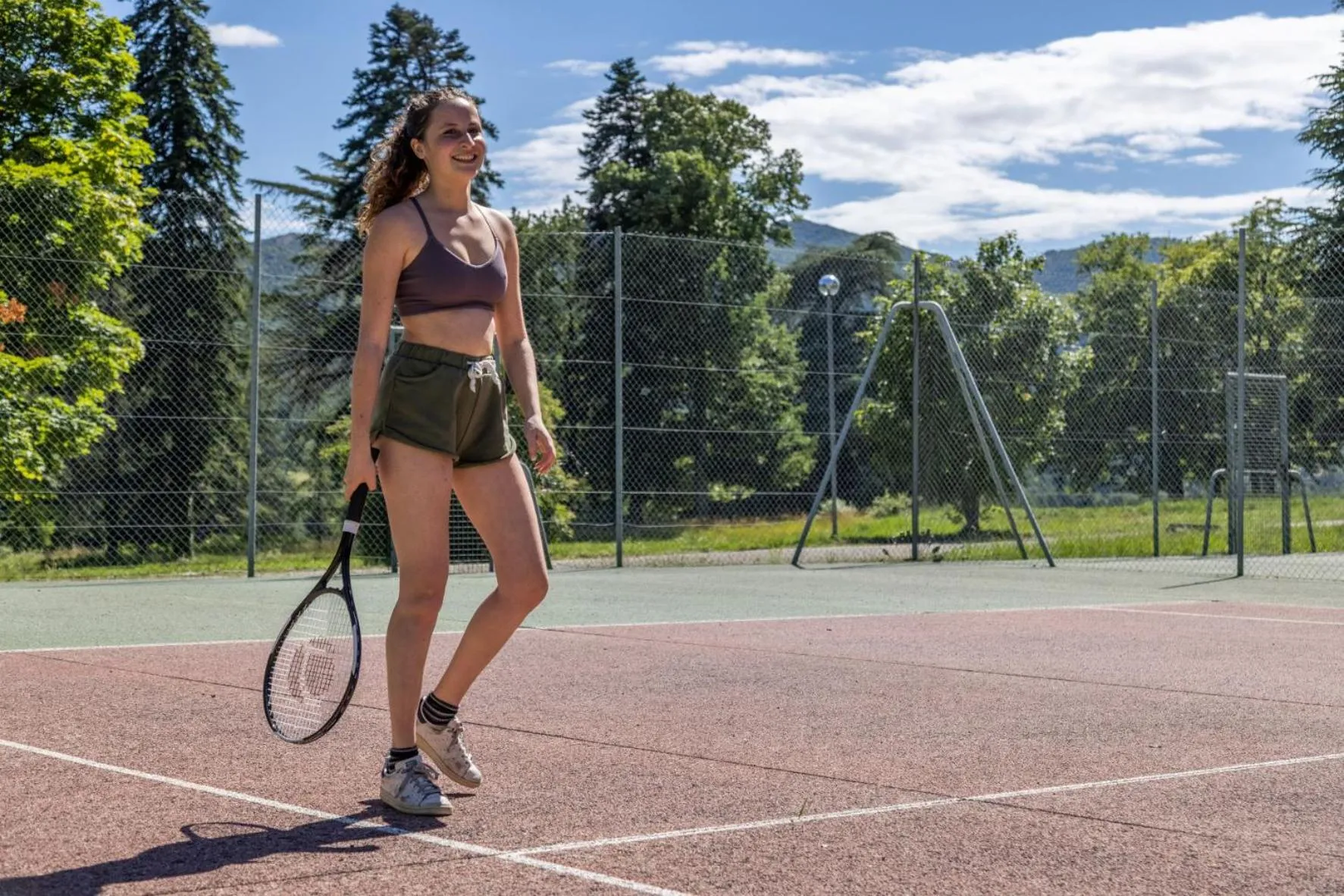 Tennis court in Domaine Les Sources de Dieulefit