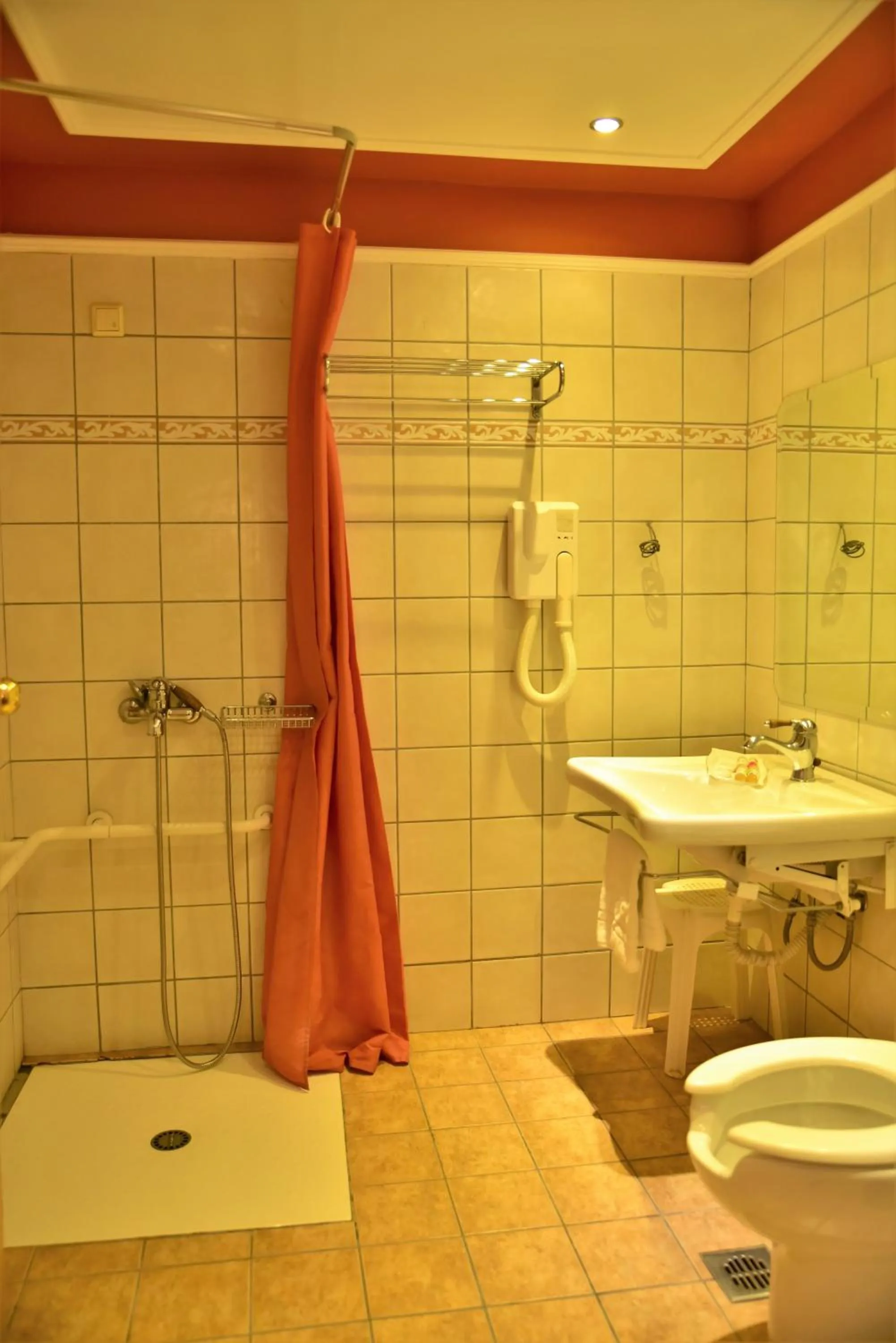 Shower in Mont Helmos Hotel