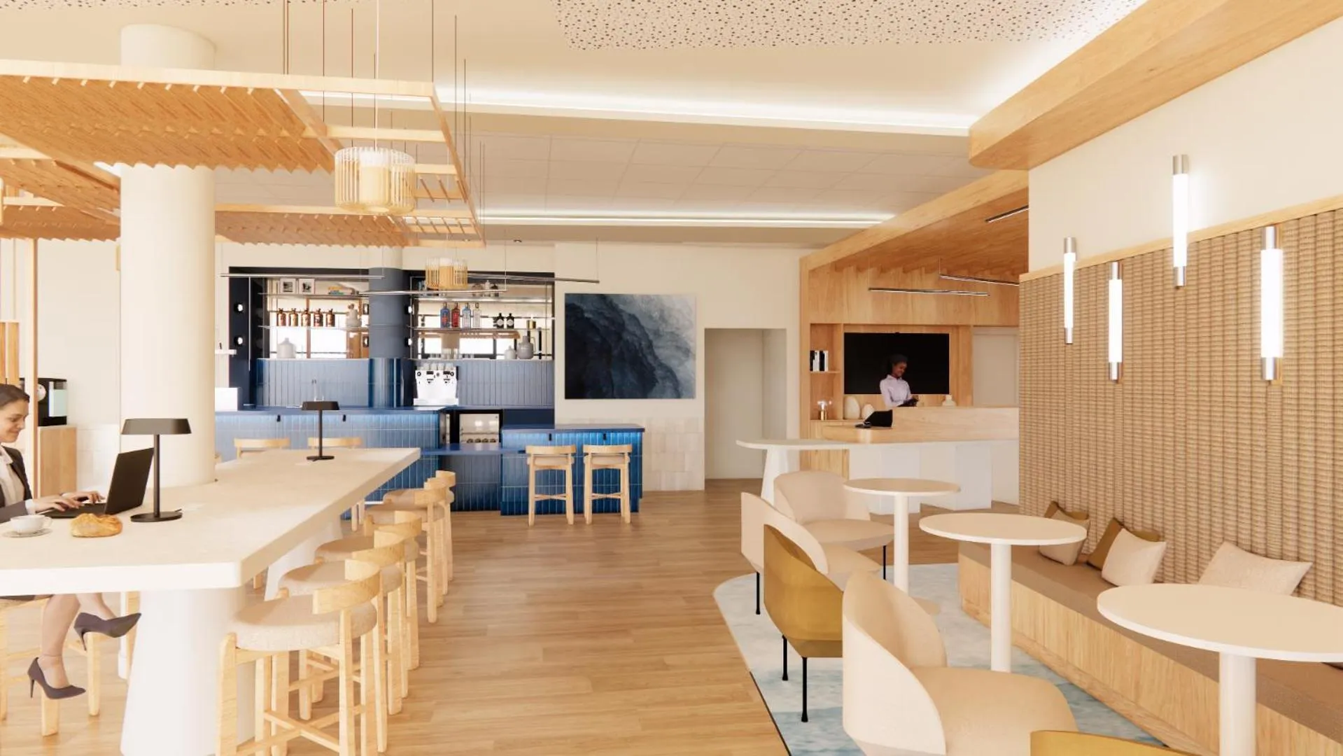 Lounge or bar in Hôtel Marseille Centre Gare Saint-Charles