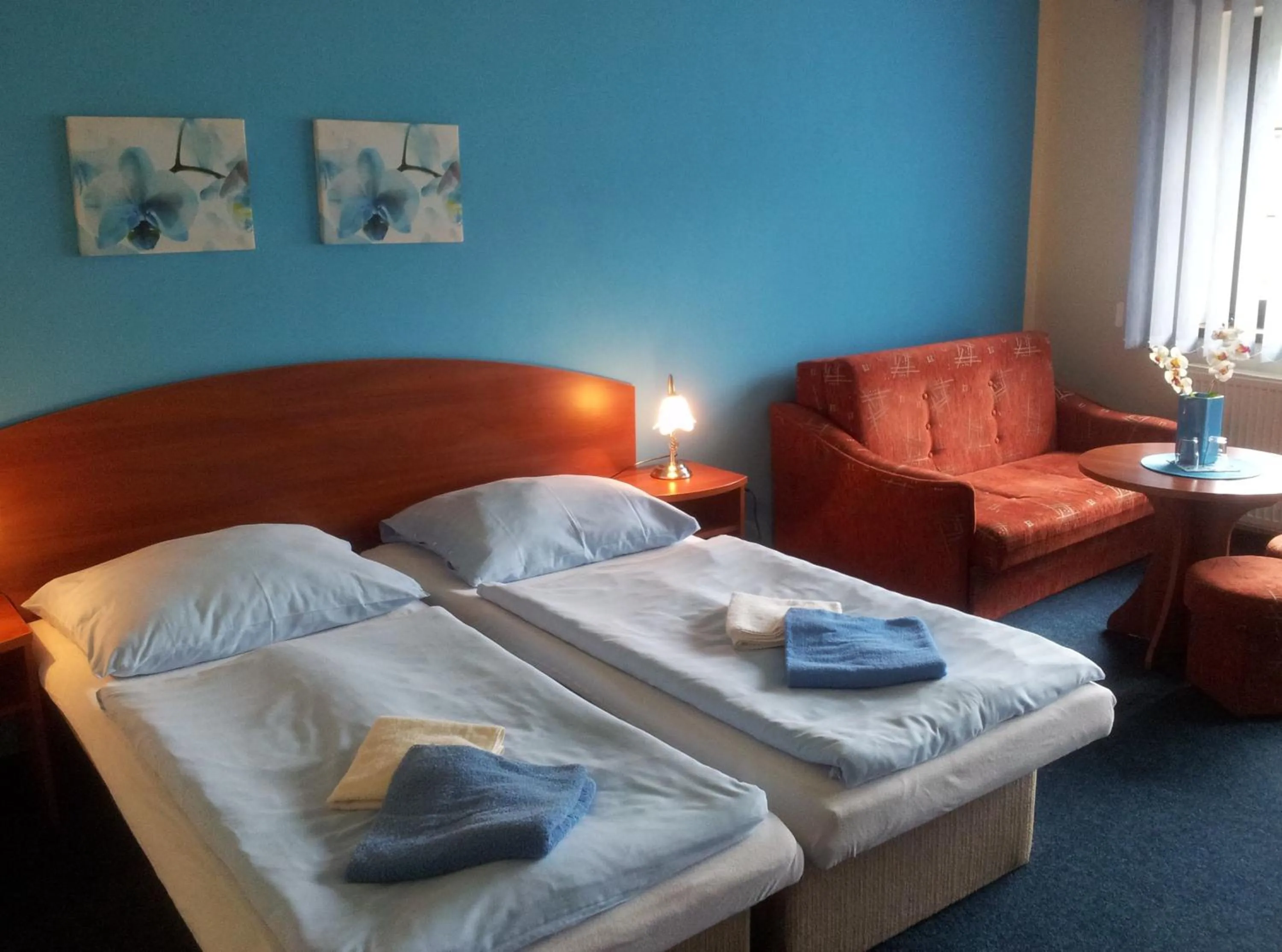 Decorative detail, Bed in Hotel Centrum Harrachov