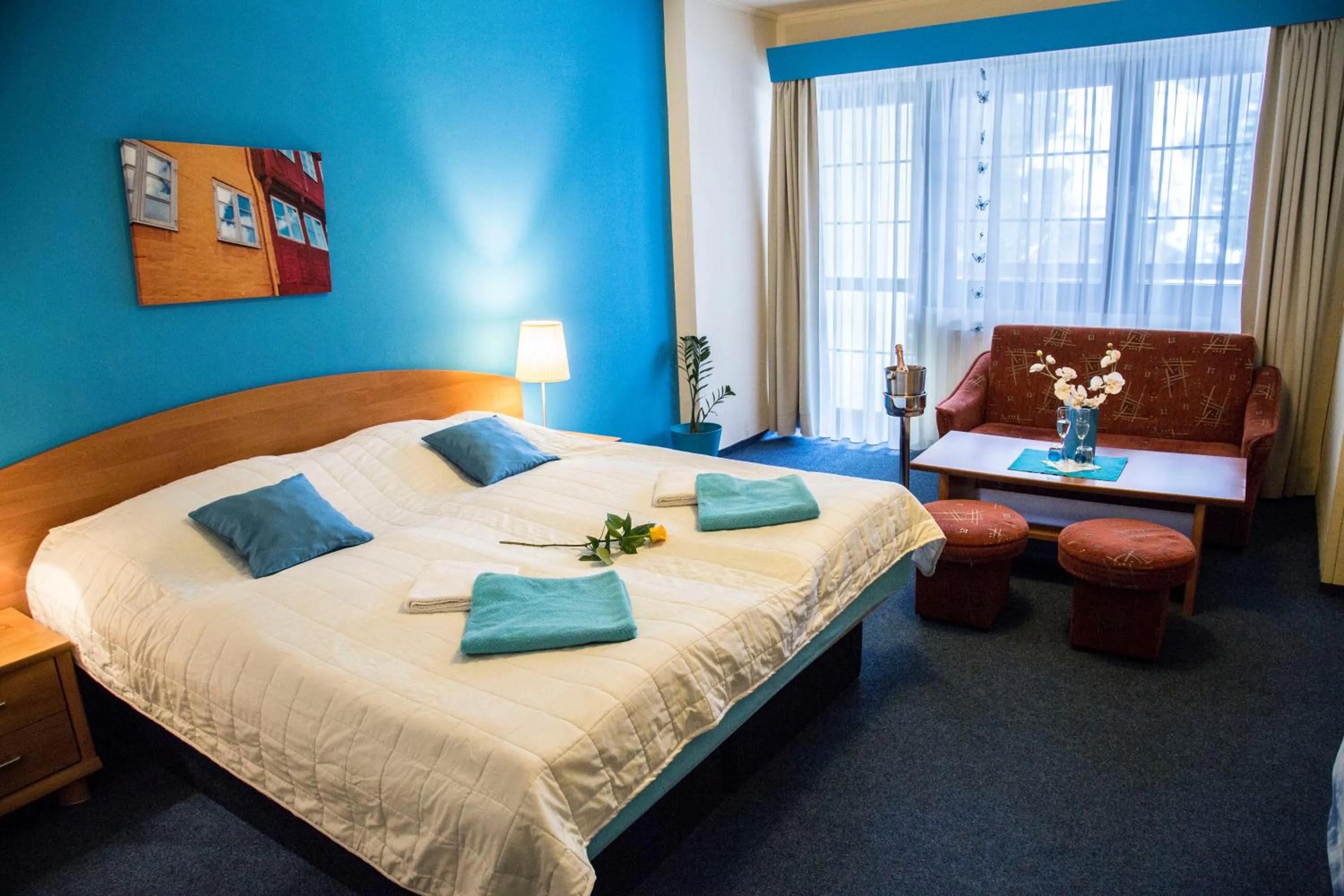 Bedroom, Bed in Hotel Centrum Harrachov