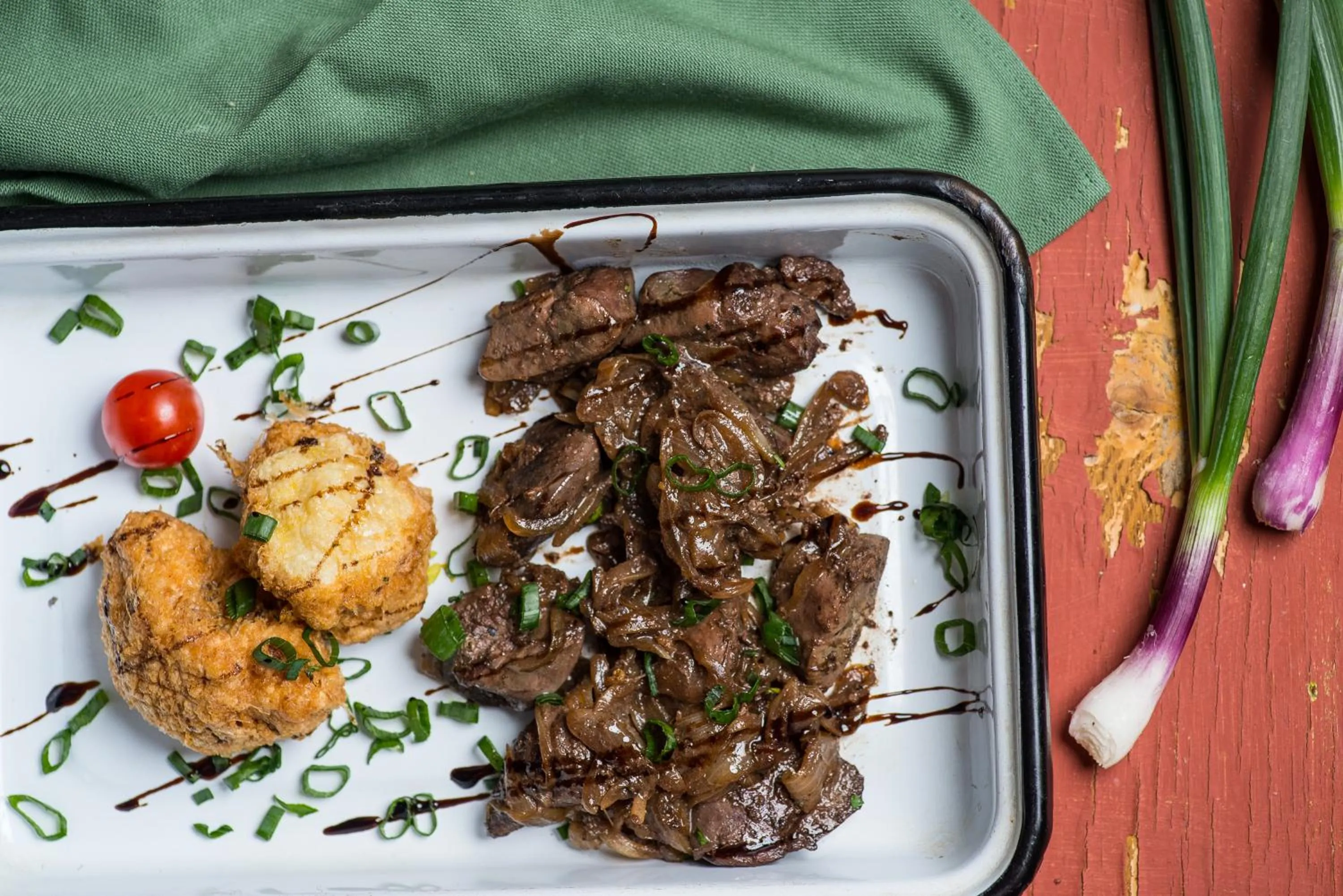 Food close-up in Conacul Archia