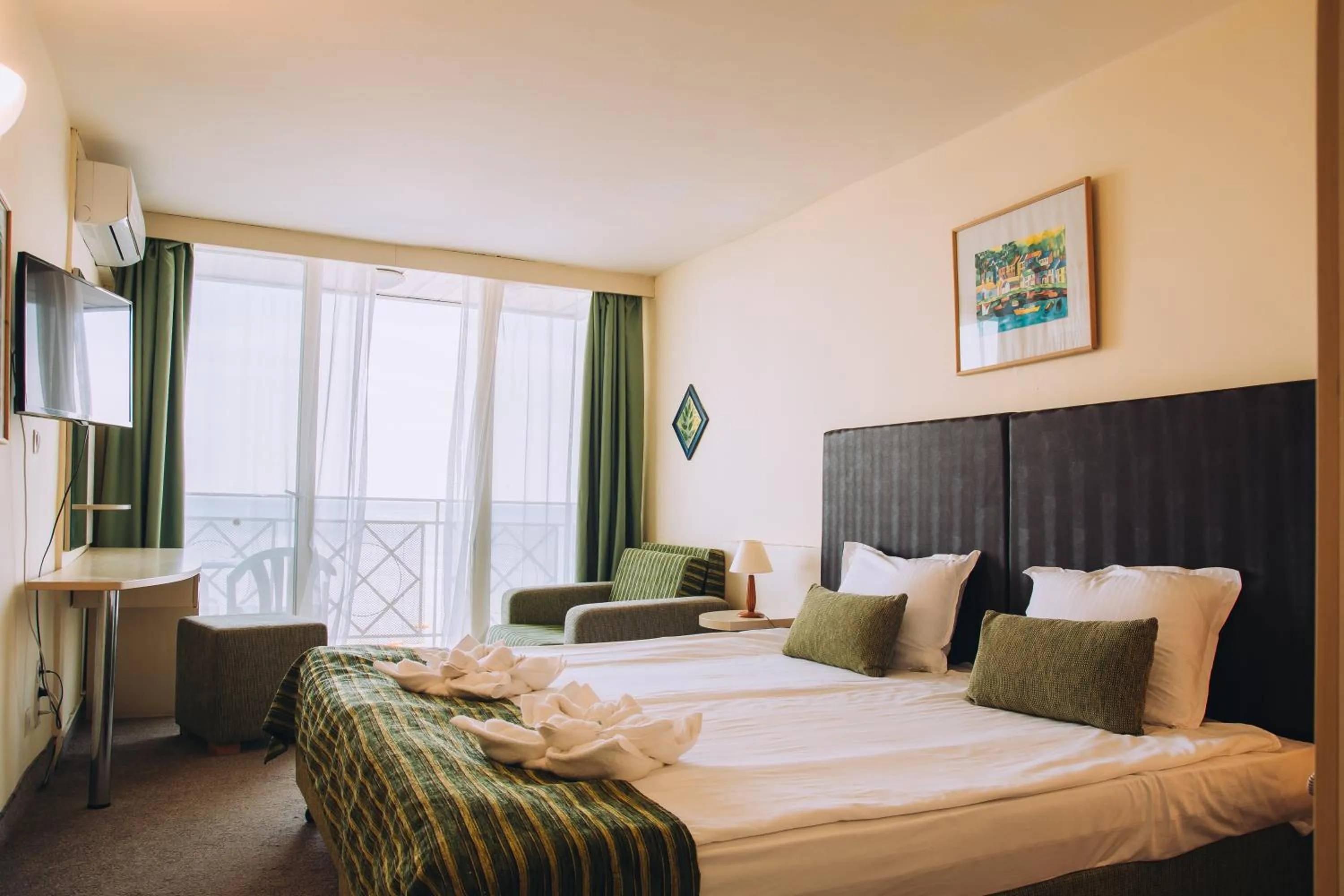 hair dresser, Bed in Hotel Mura