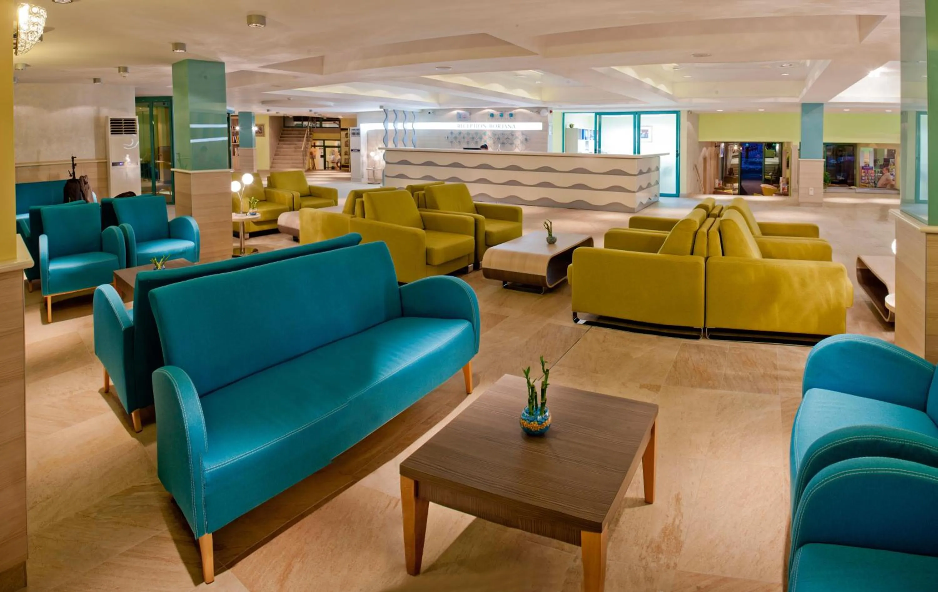 Lobby or reception in Hotel Boryana