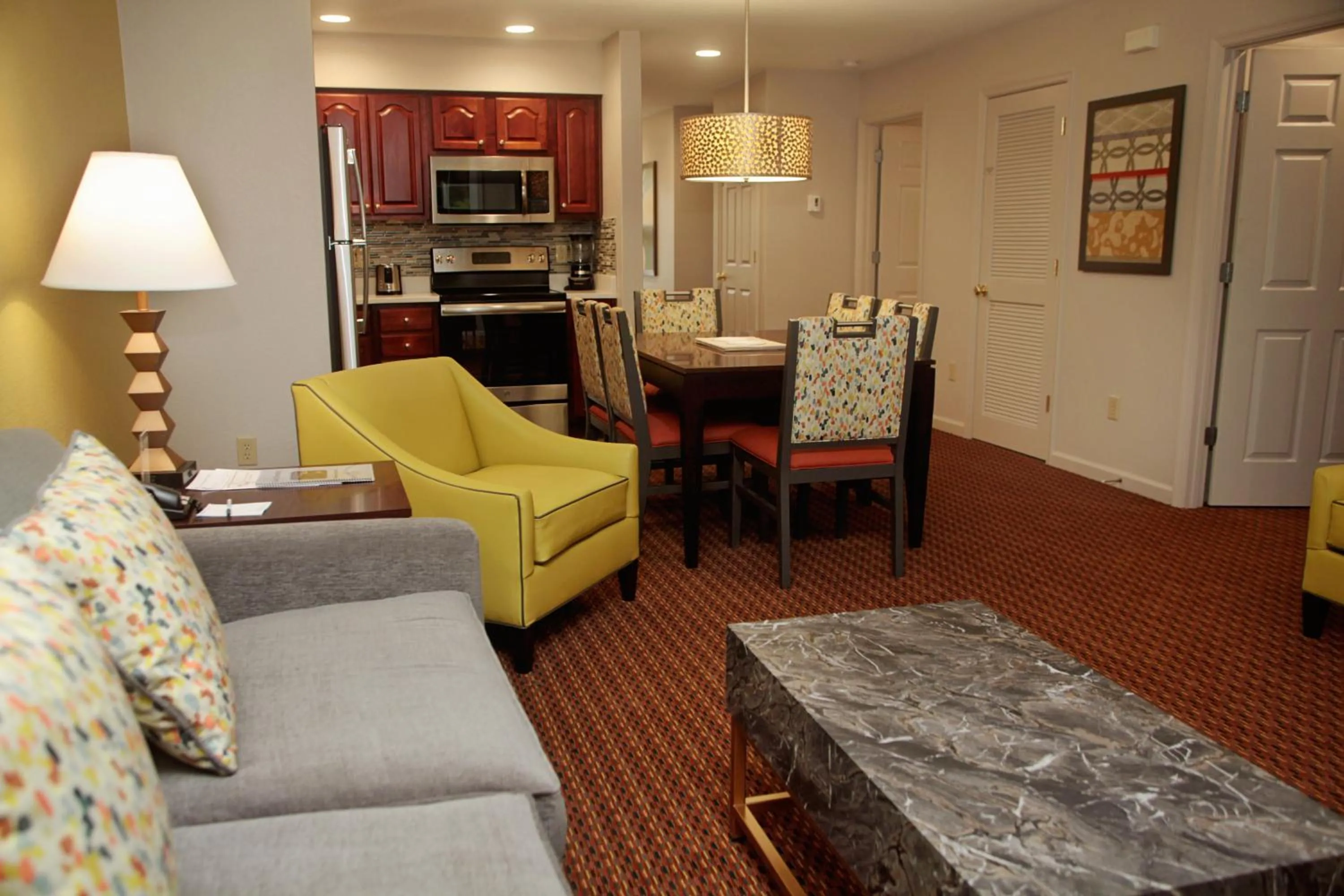 Living room in Vacation Village at Williamsburg